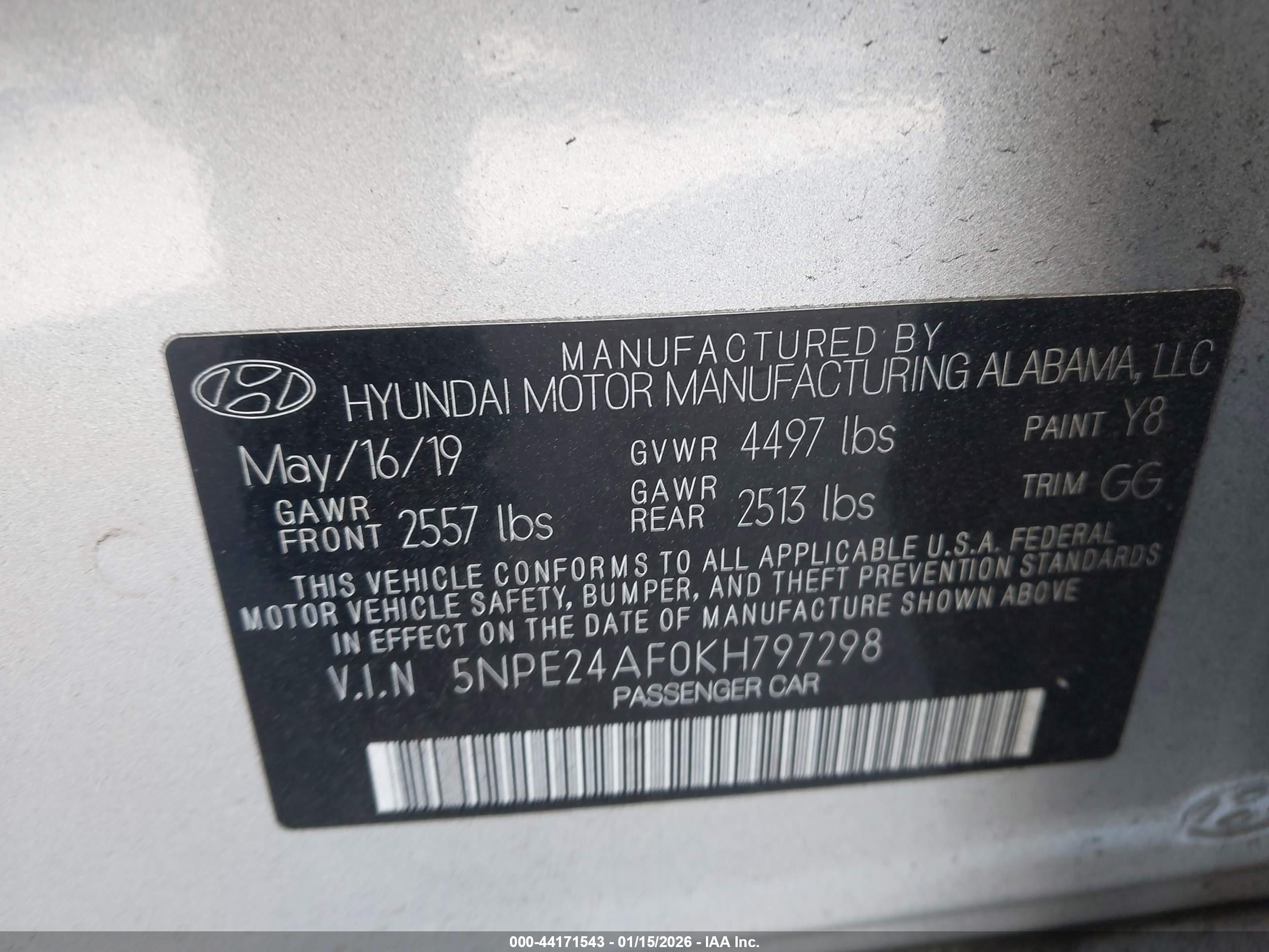 HYUNDAI SONATA image 9