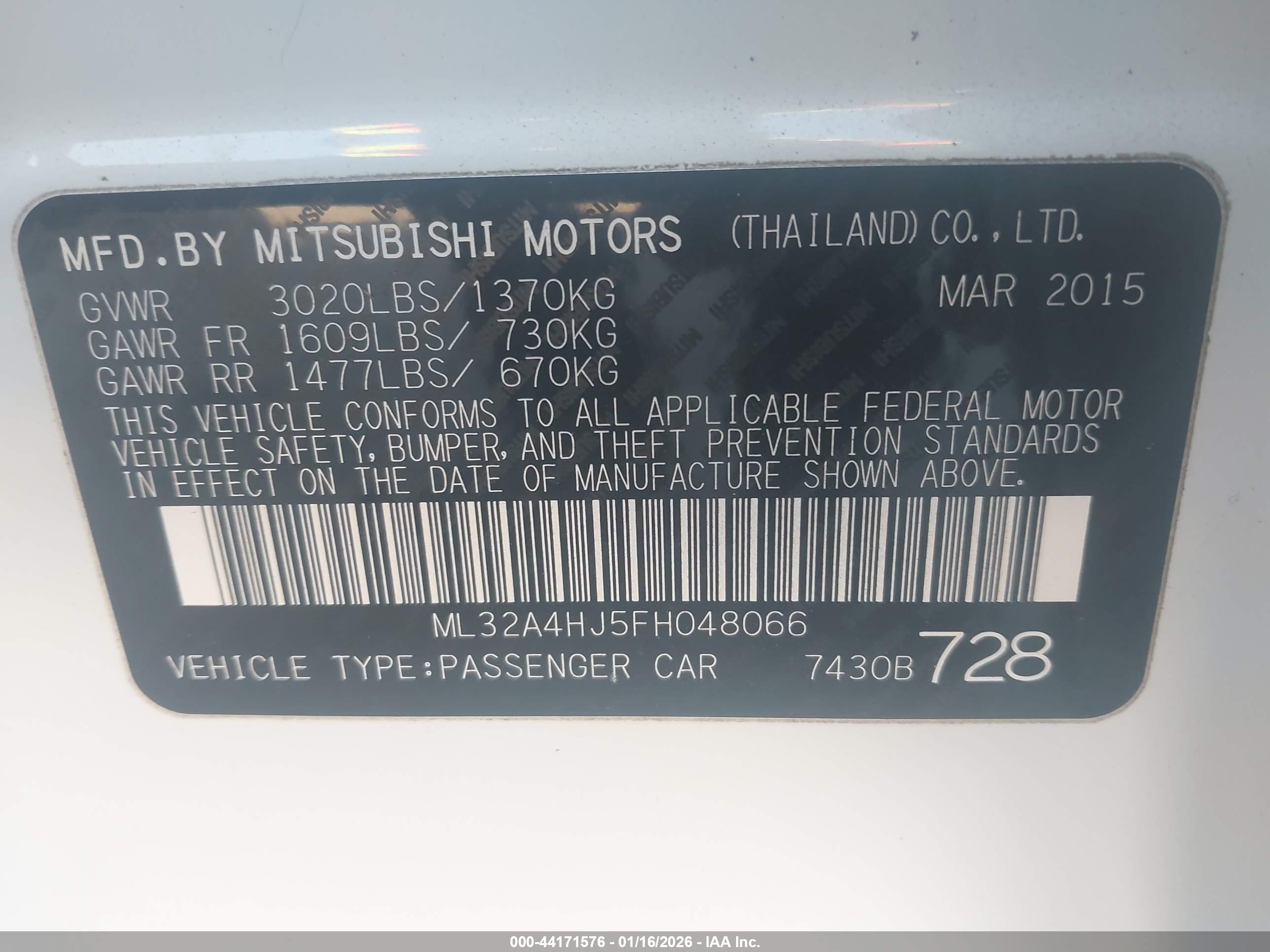 MITSUBISHI MIRAGE image 9