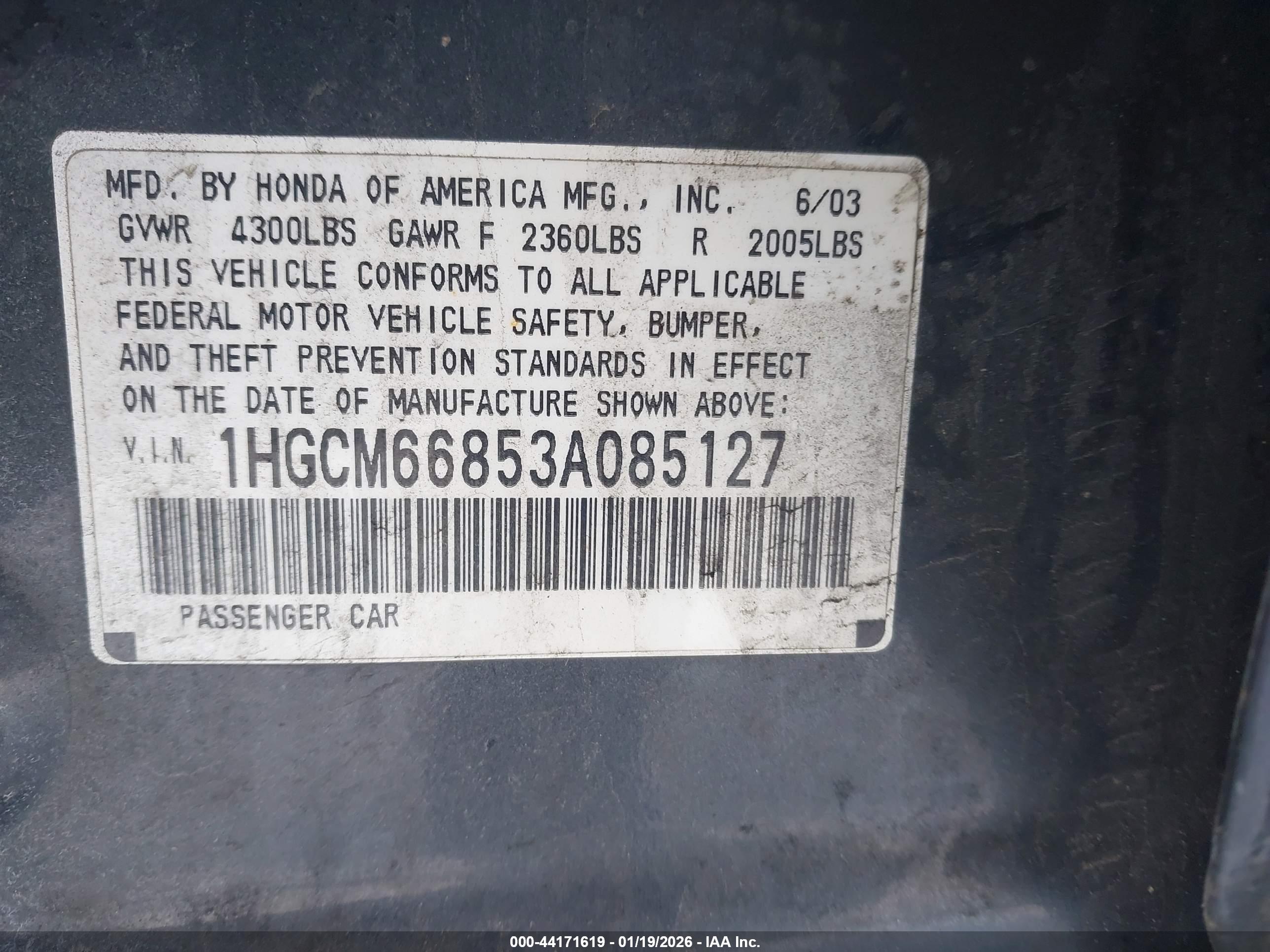 HONDA ACCORD image 9