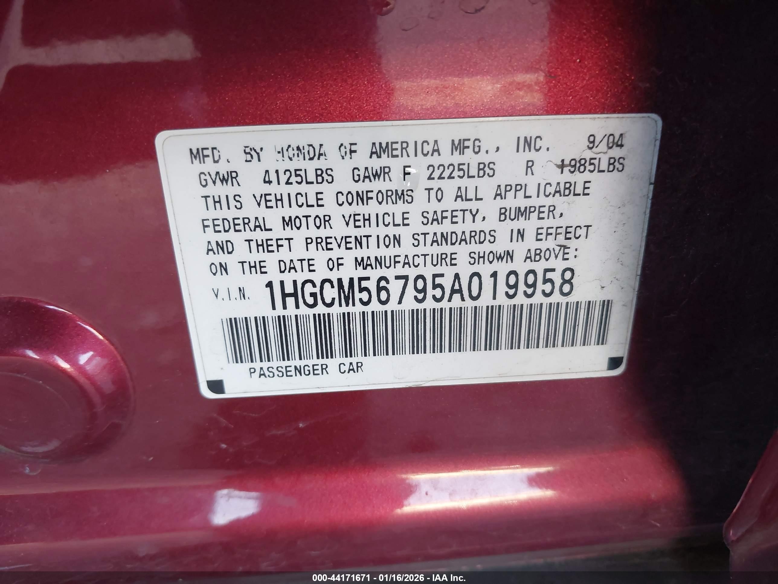 HONDA ACCORD image 9