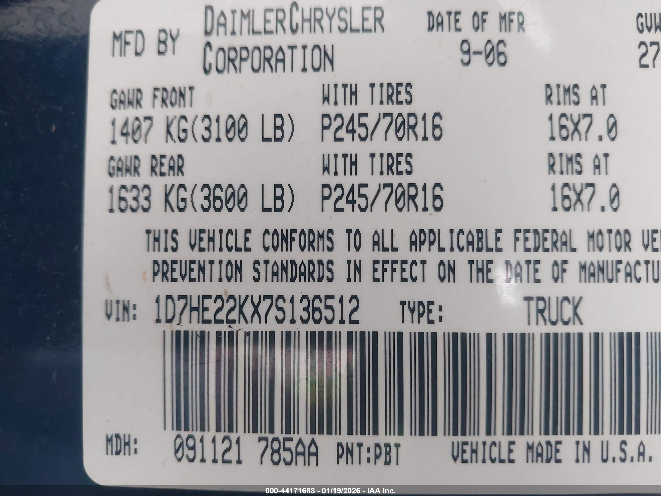 DODGE DAKOTA image 9