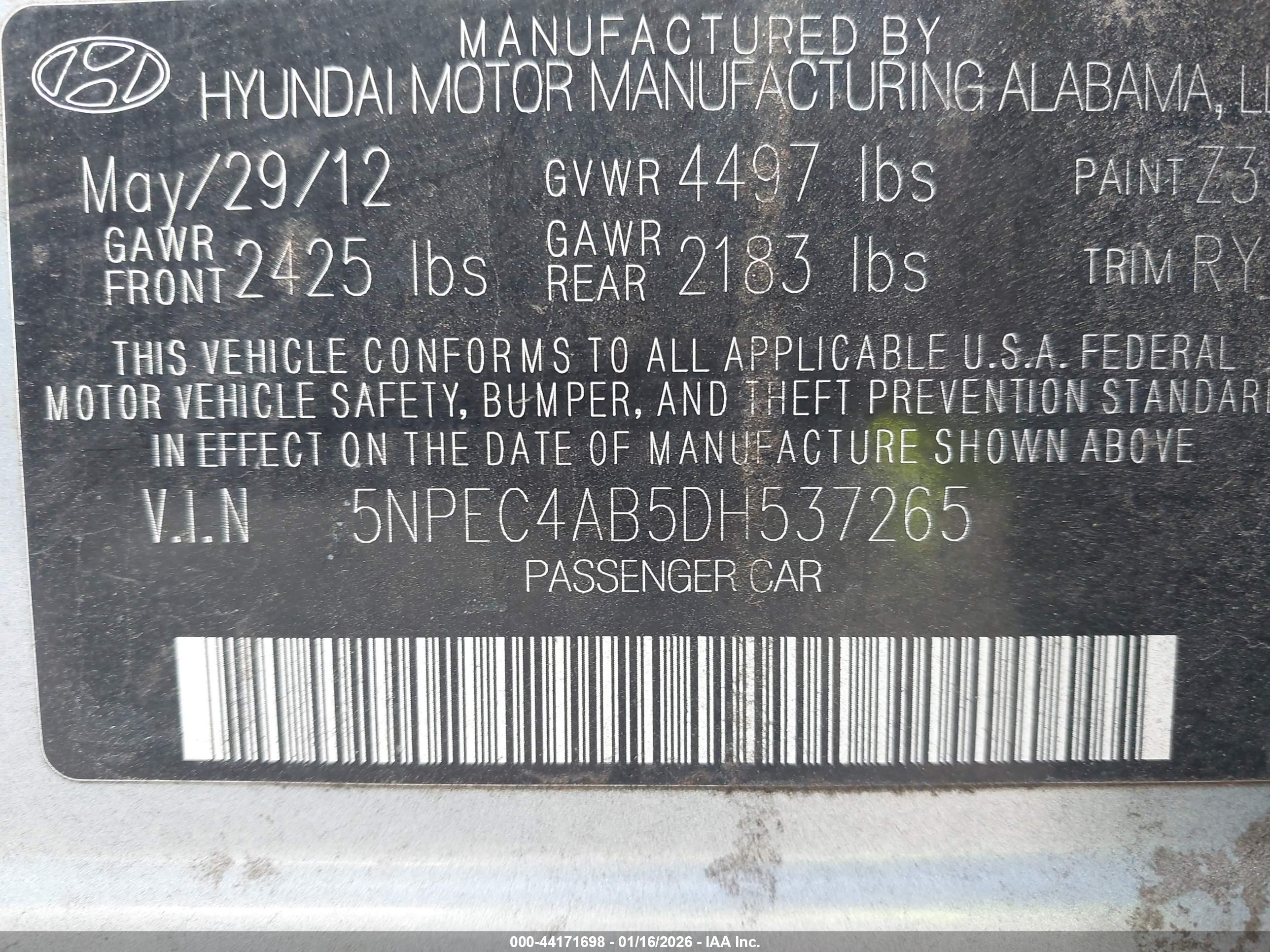HYUNDAI SONATA image 9