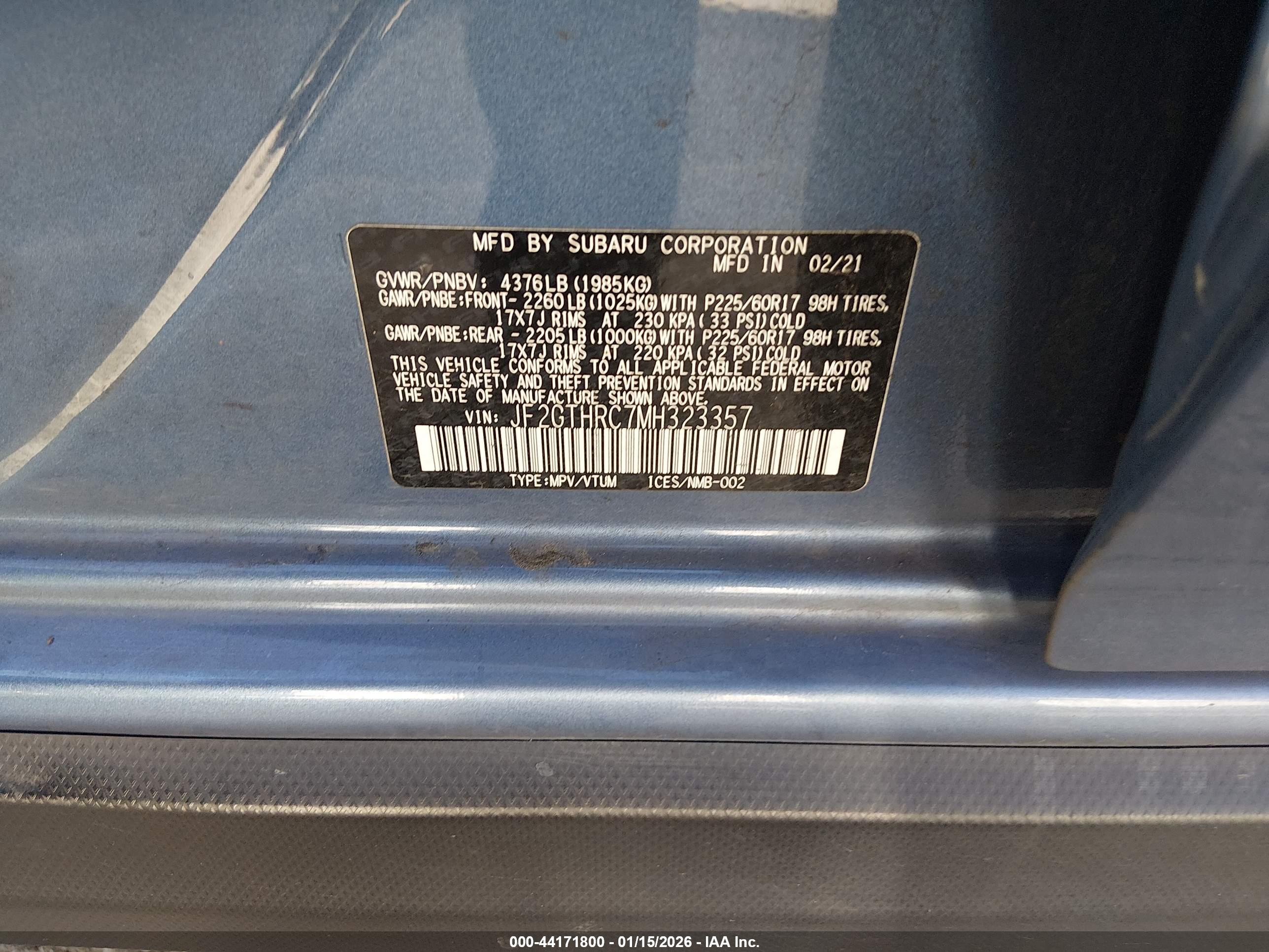 SUBARU CROSSTREK image 9