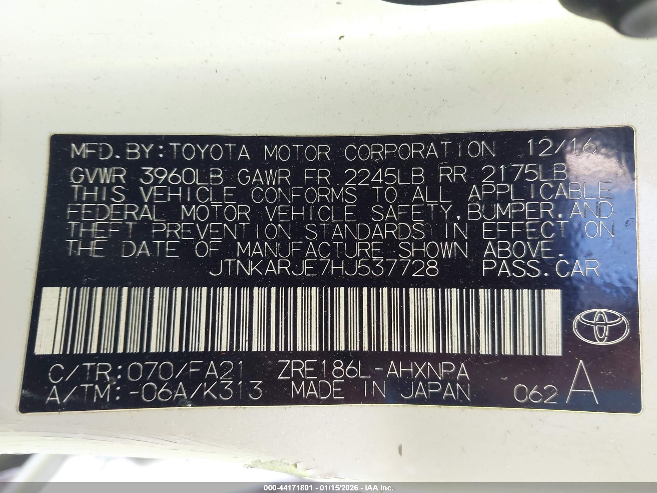 TOYOTA COROLLA image 9