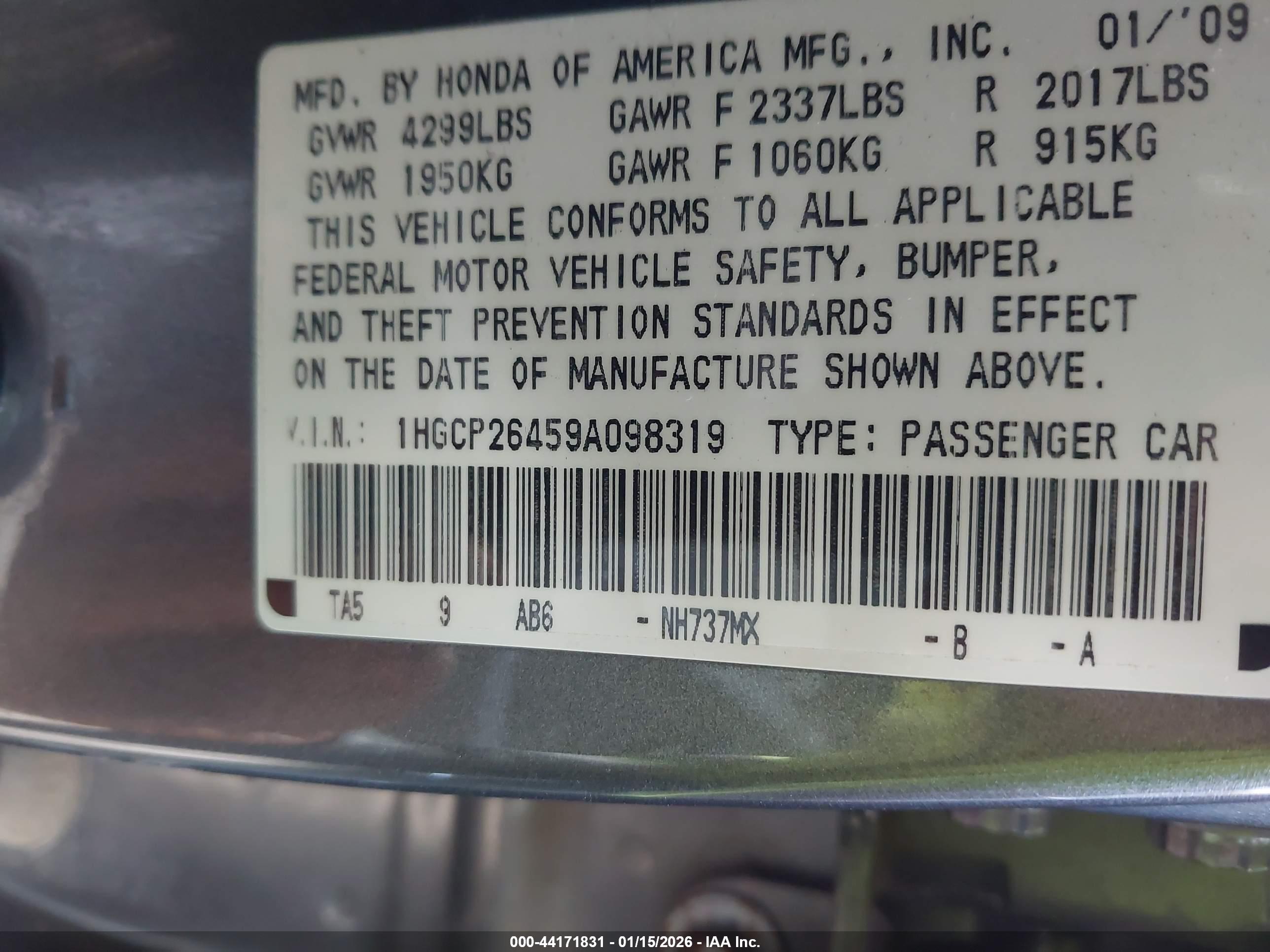 HONDA ACCORD image 9