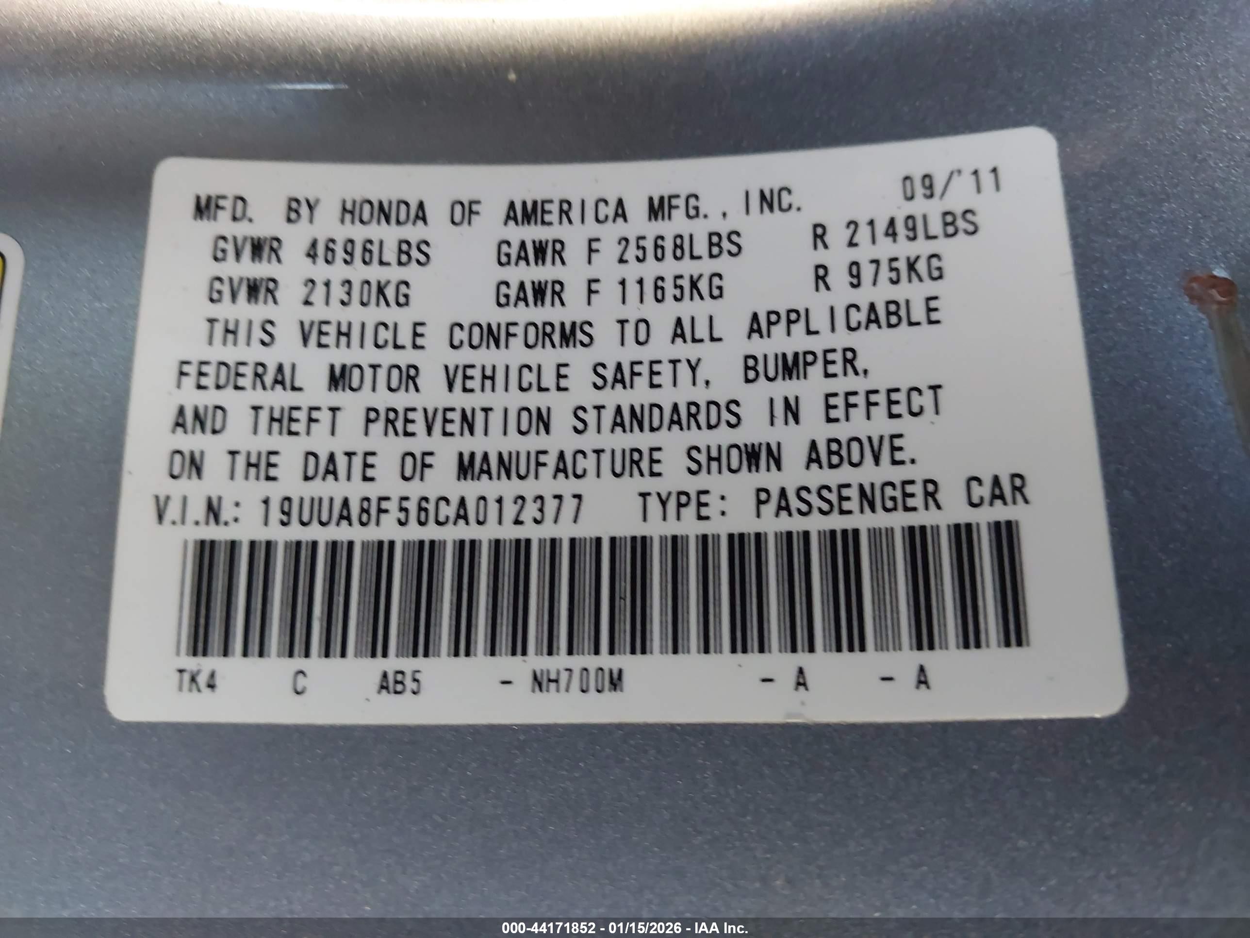 ACURA TL image 9