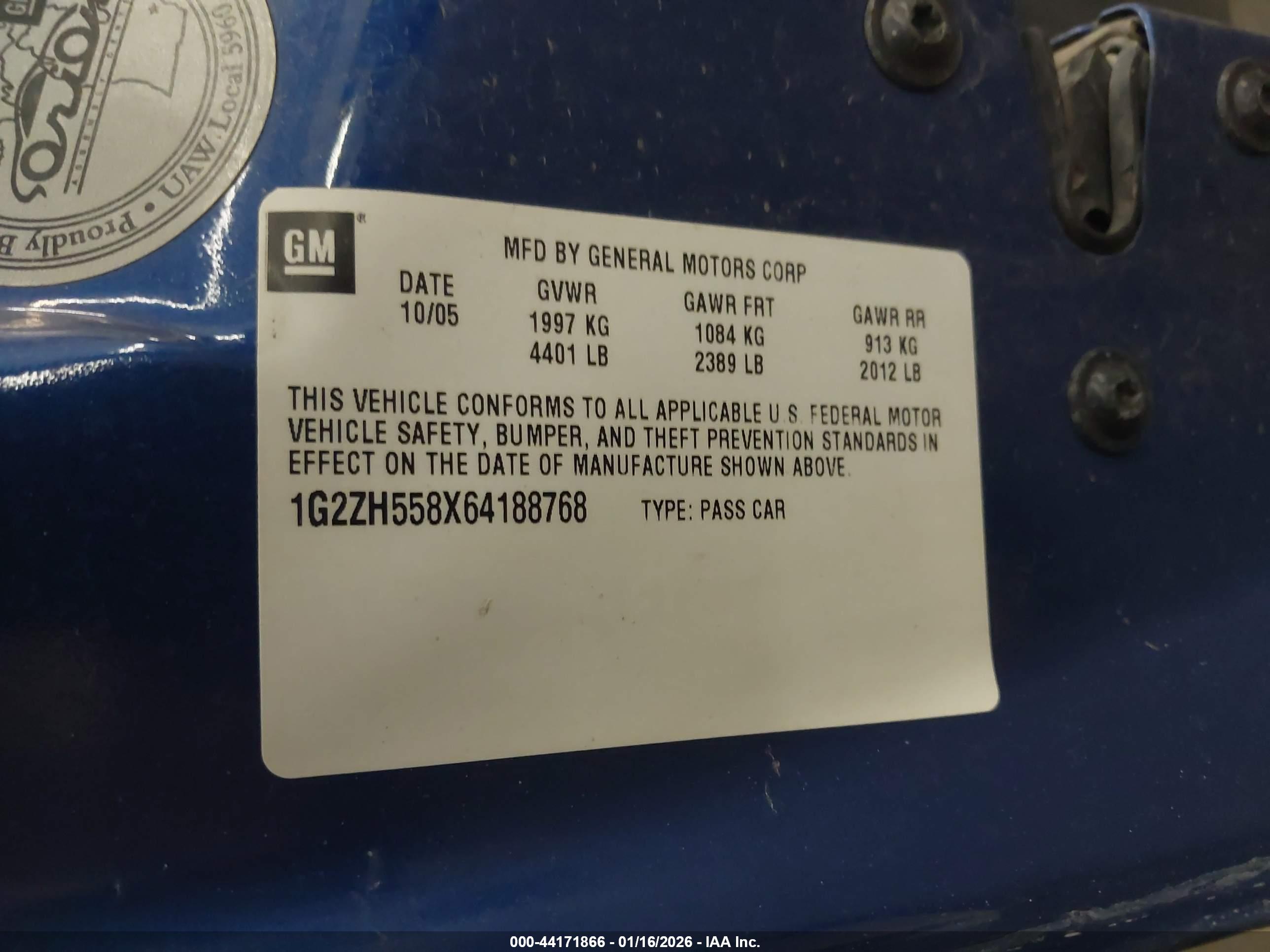 PONTIAC G6 image 9