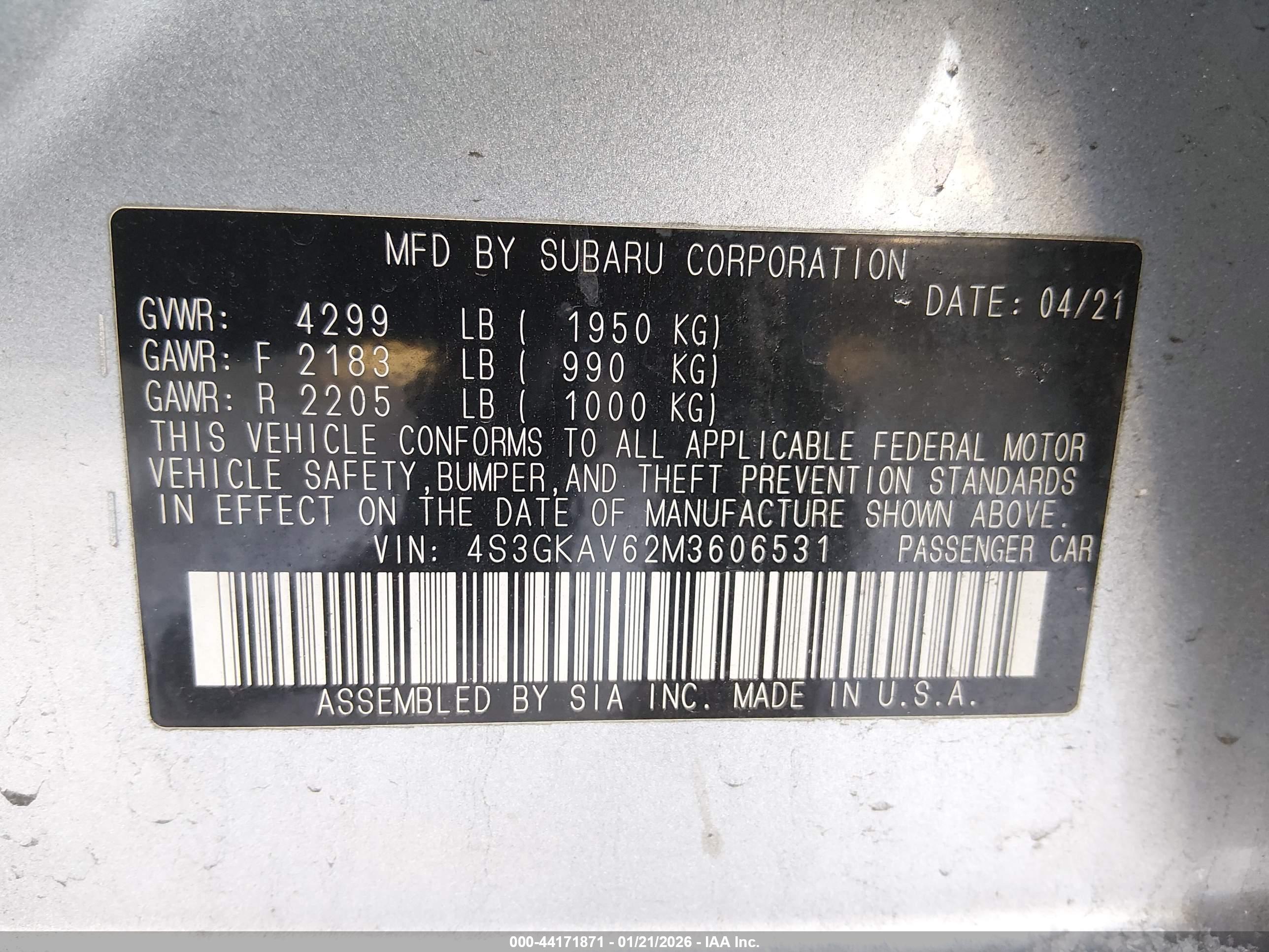 SUBARU IMPREZA image 9