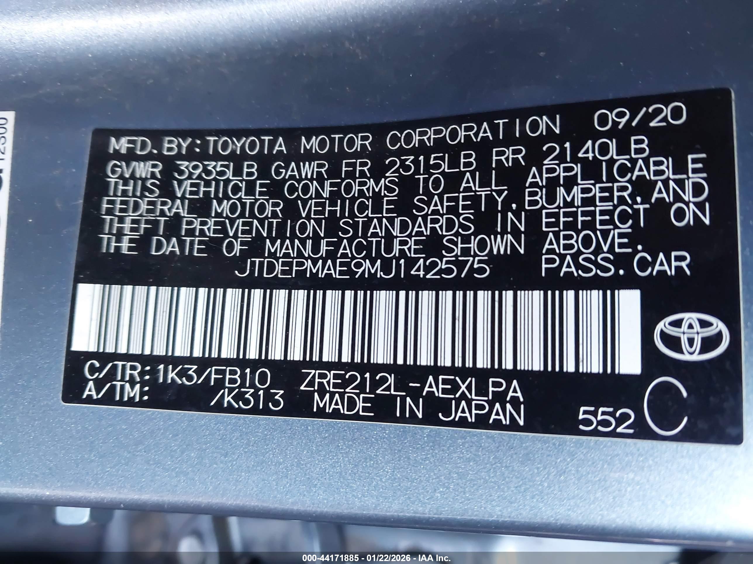 TOYOTA COROLLA image 9