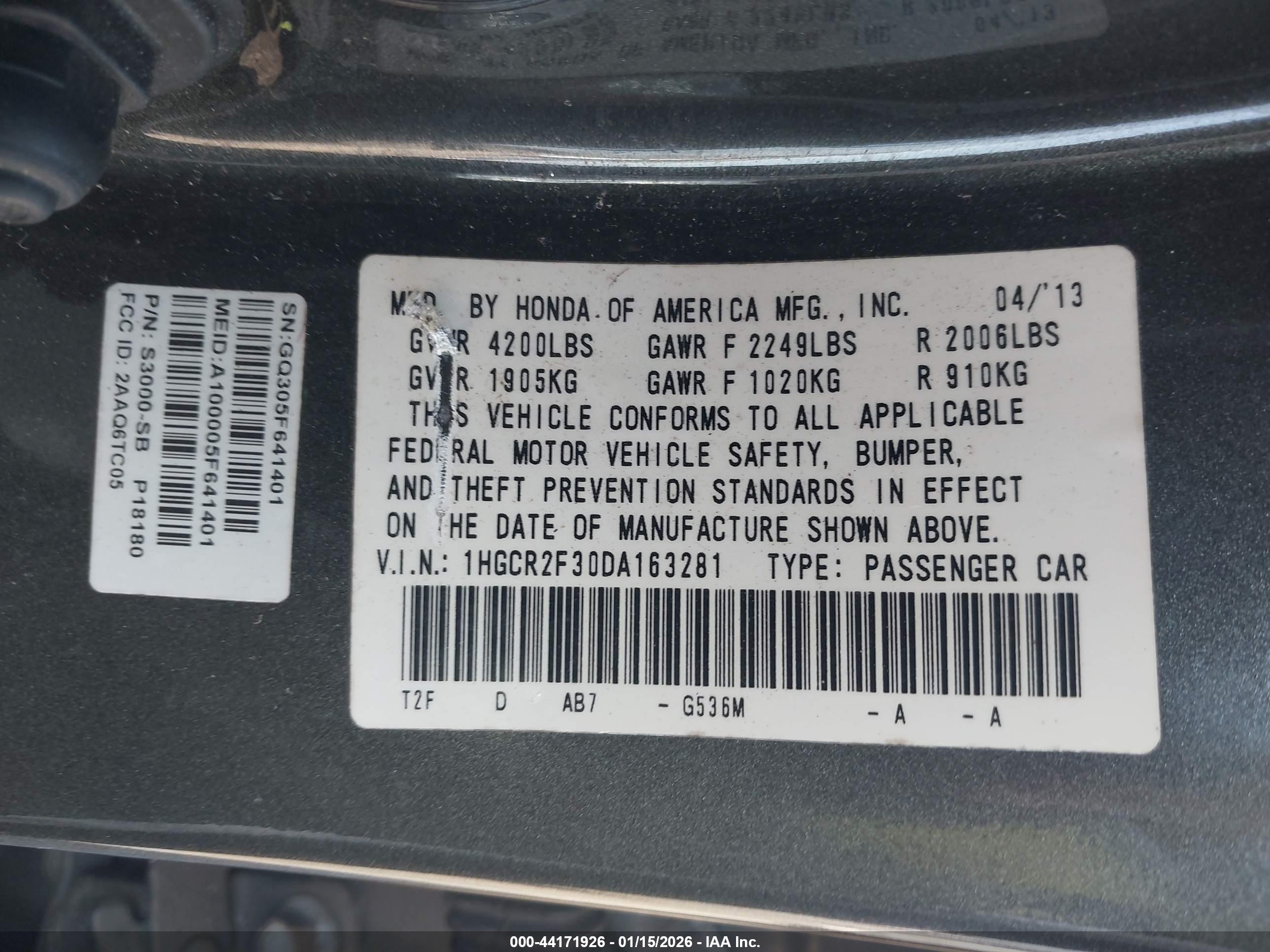 HONDA ACCORD image 9