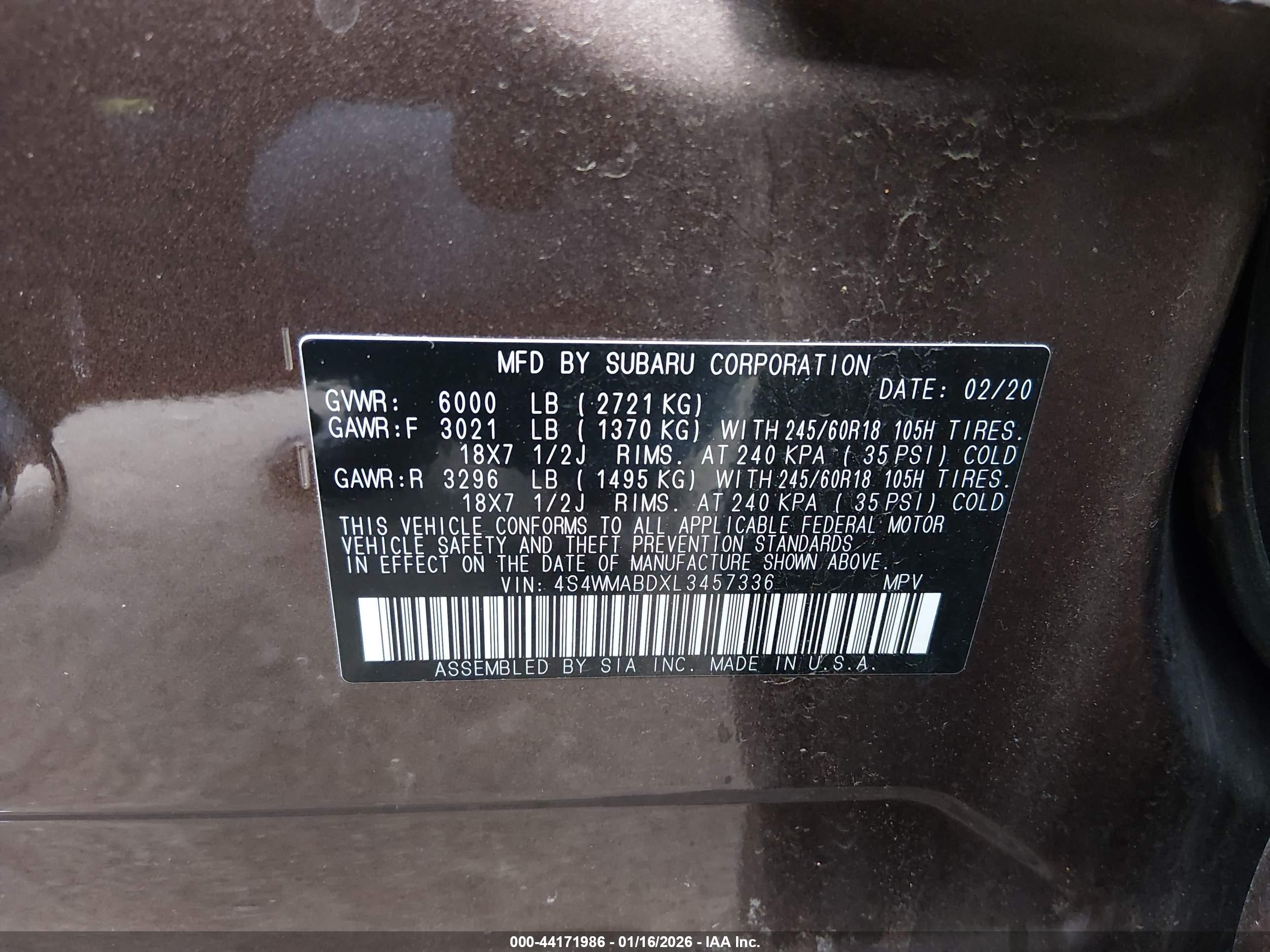 SUBARU ASCENT image 9