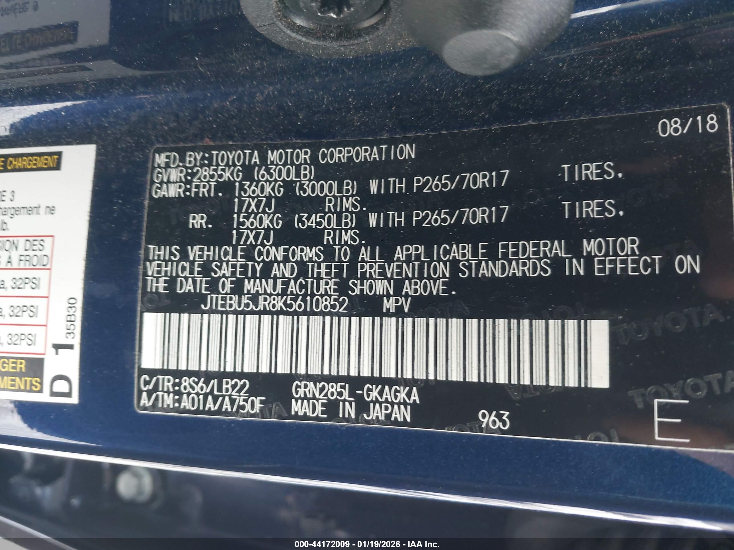 TOYOTA 4RUNNER image 9