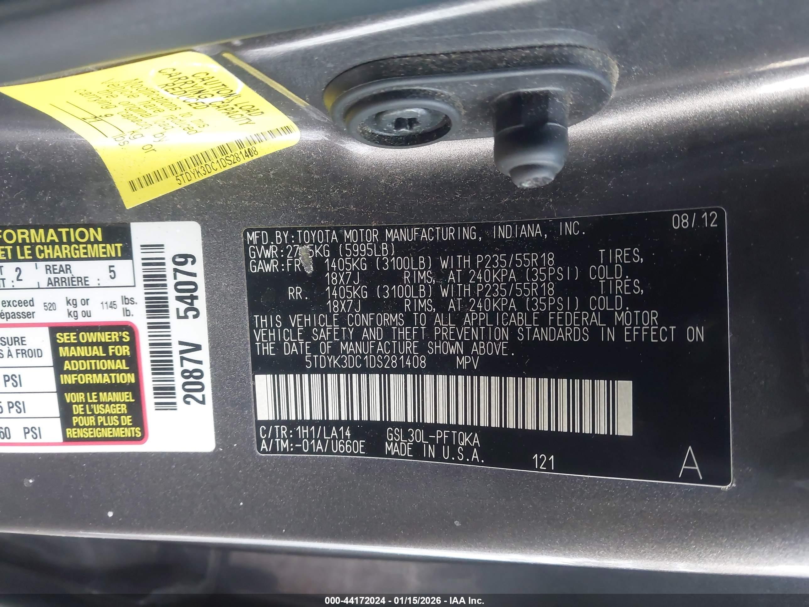 TOYOTA SIENNA image 9