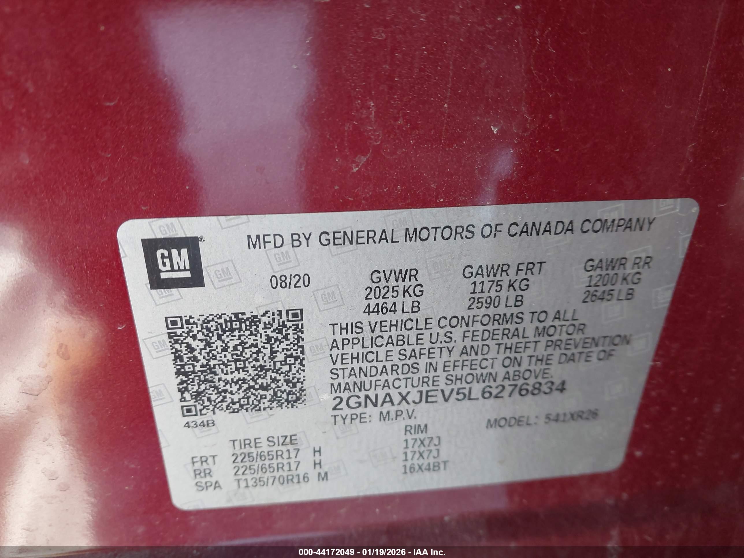 CHEVROLET EQUINOX image 9