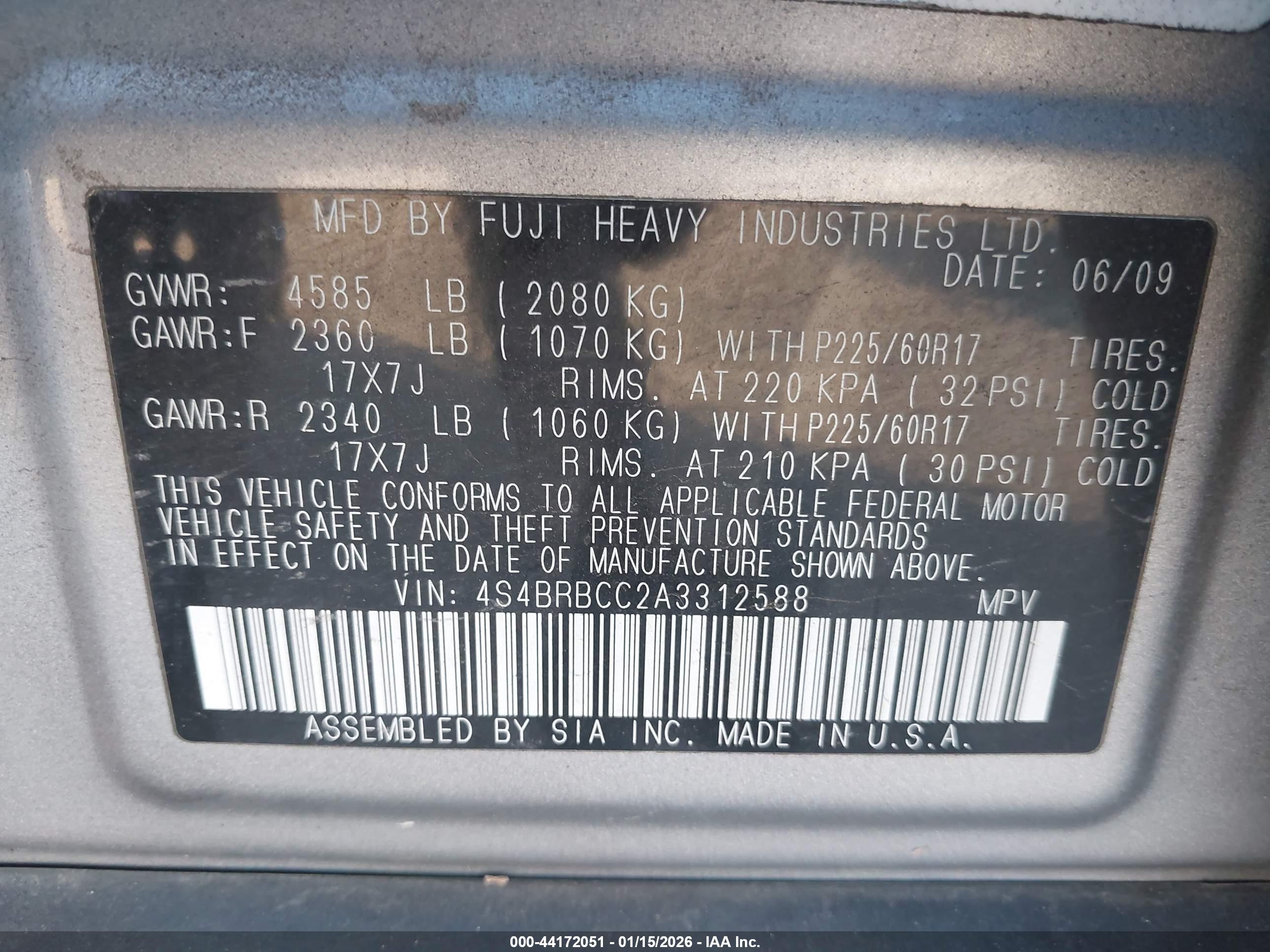 SUBARU OUTBACK image 9