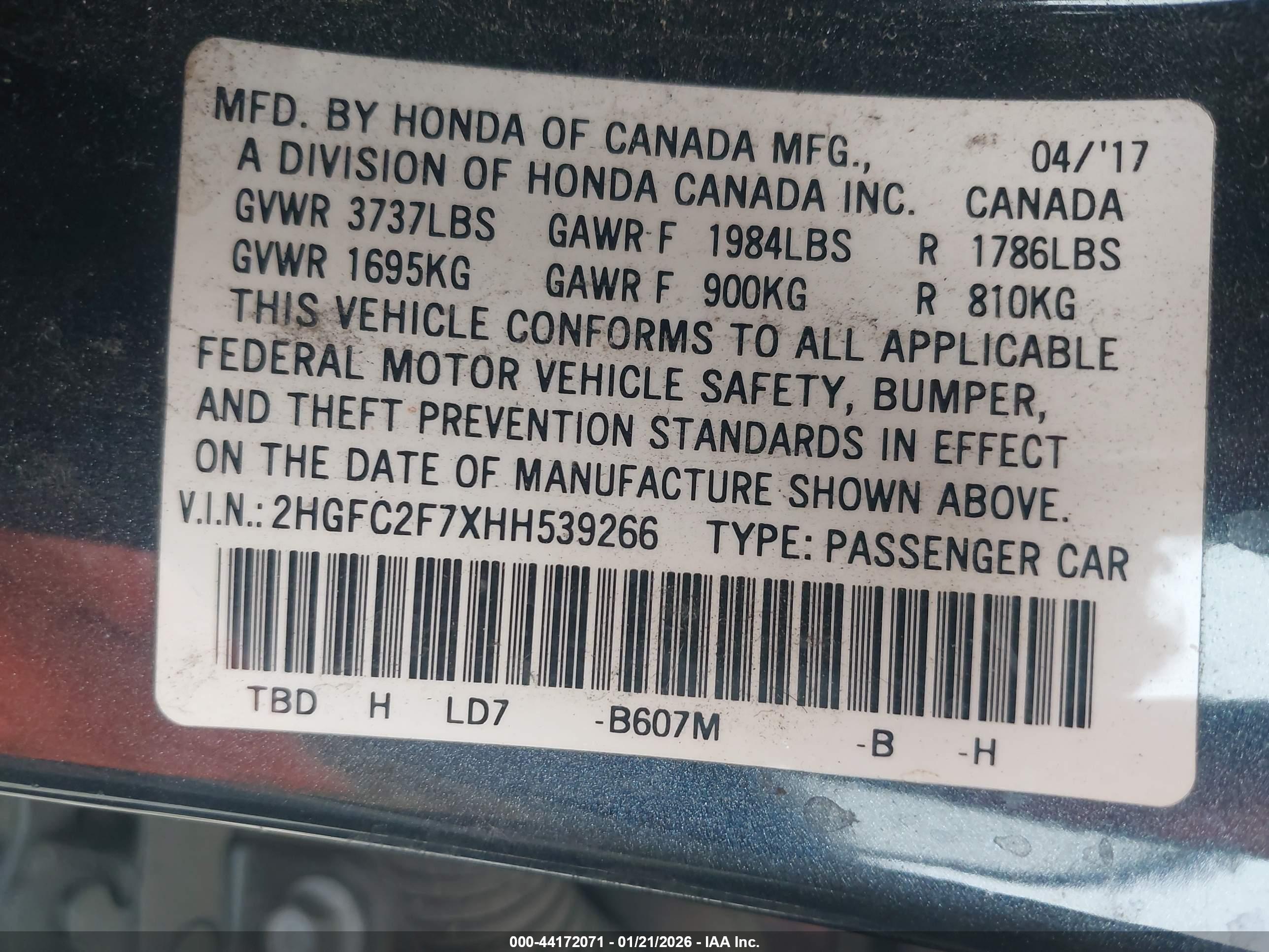 HONDA CIVIC image 9