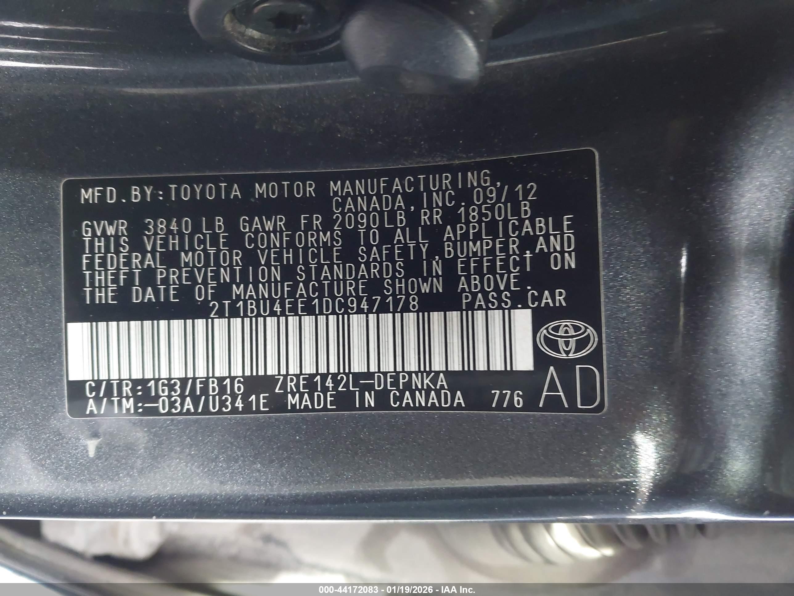 TOYOTA COROLLA image 9