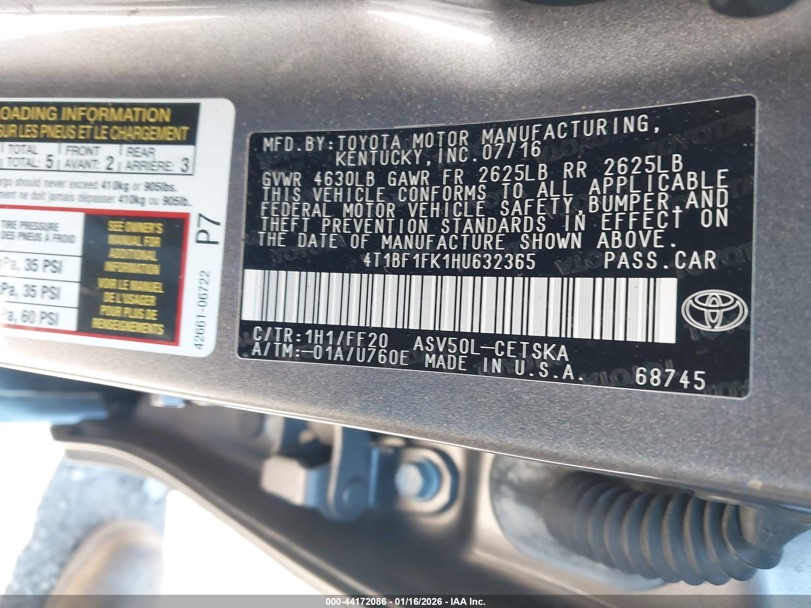TOYOTA CAMRY image 9