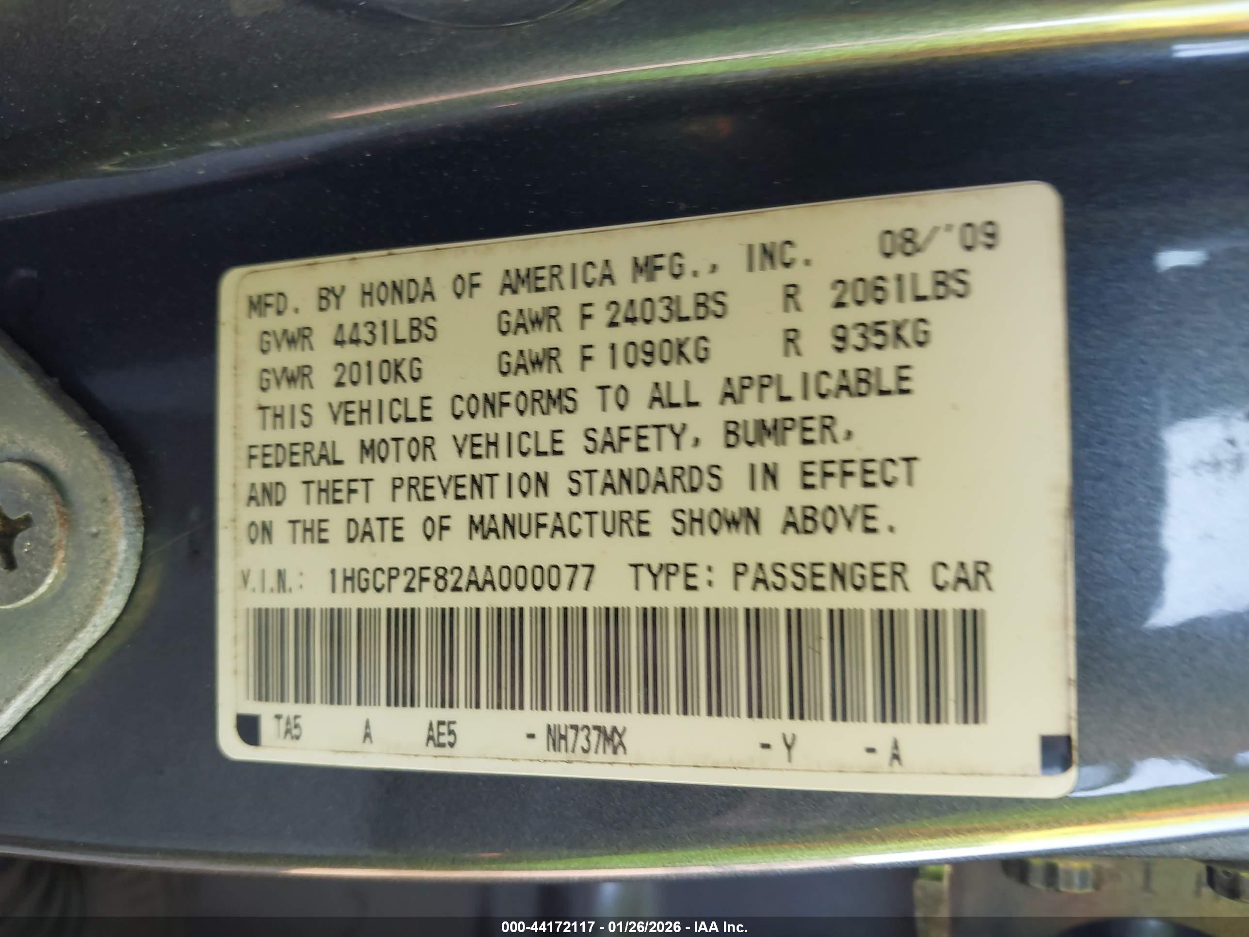 HONDA ACCORD image 9