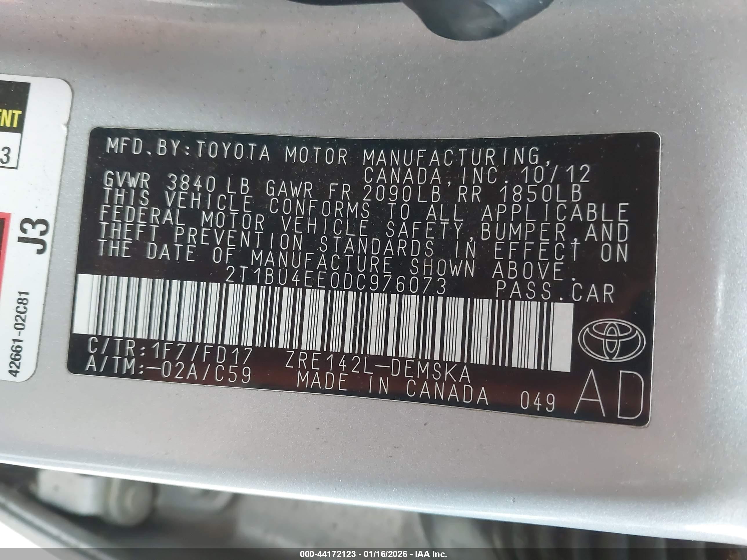 TOYOTA COROLLA image 9
