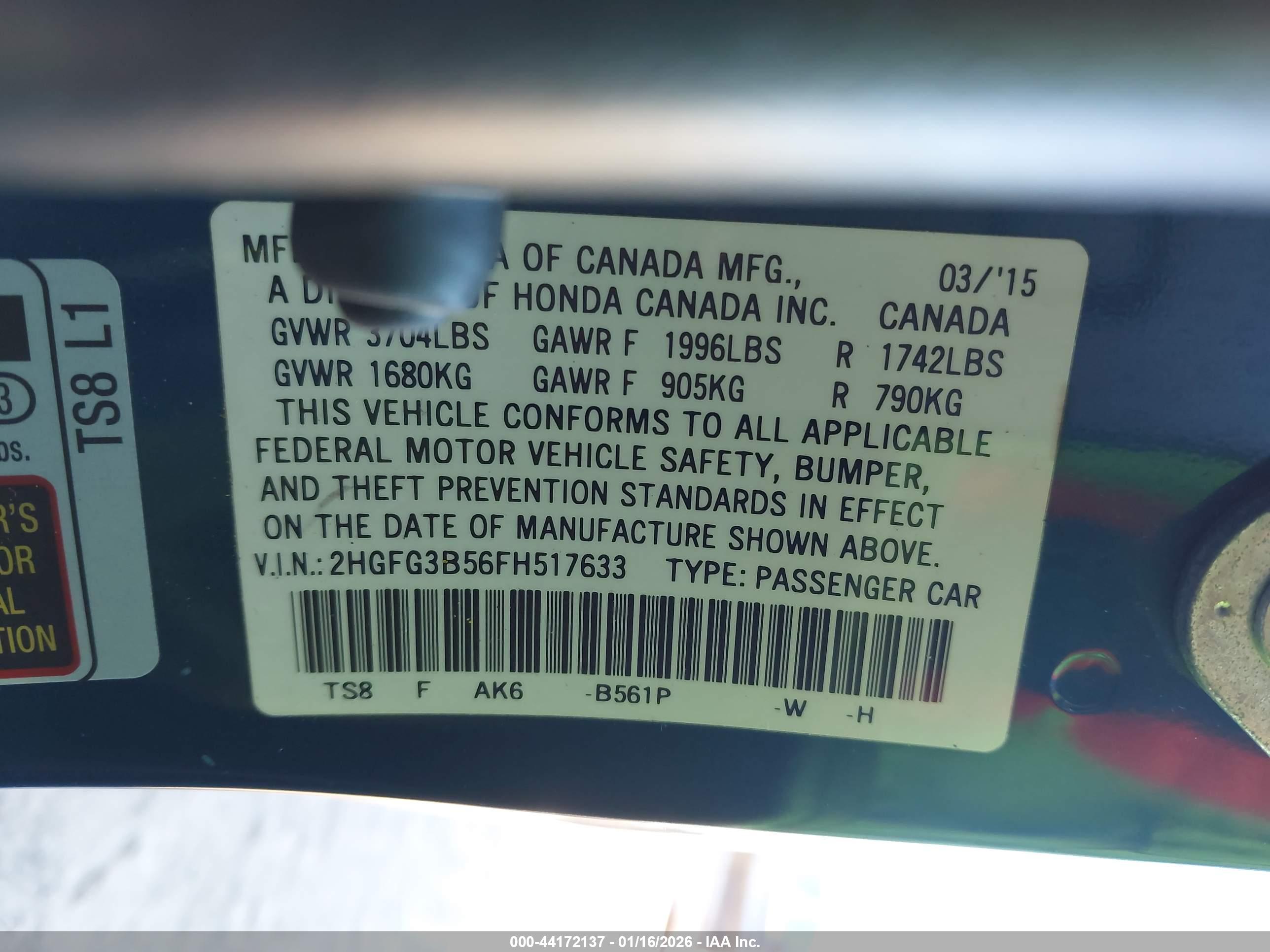 HONDA CIVIC image 9