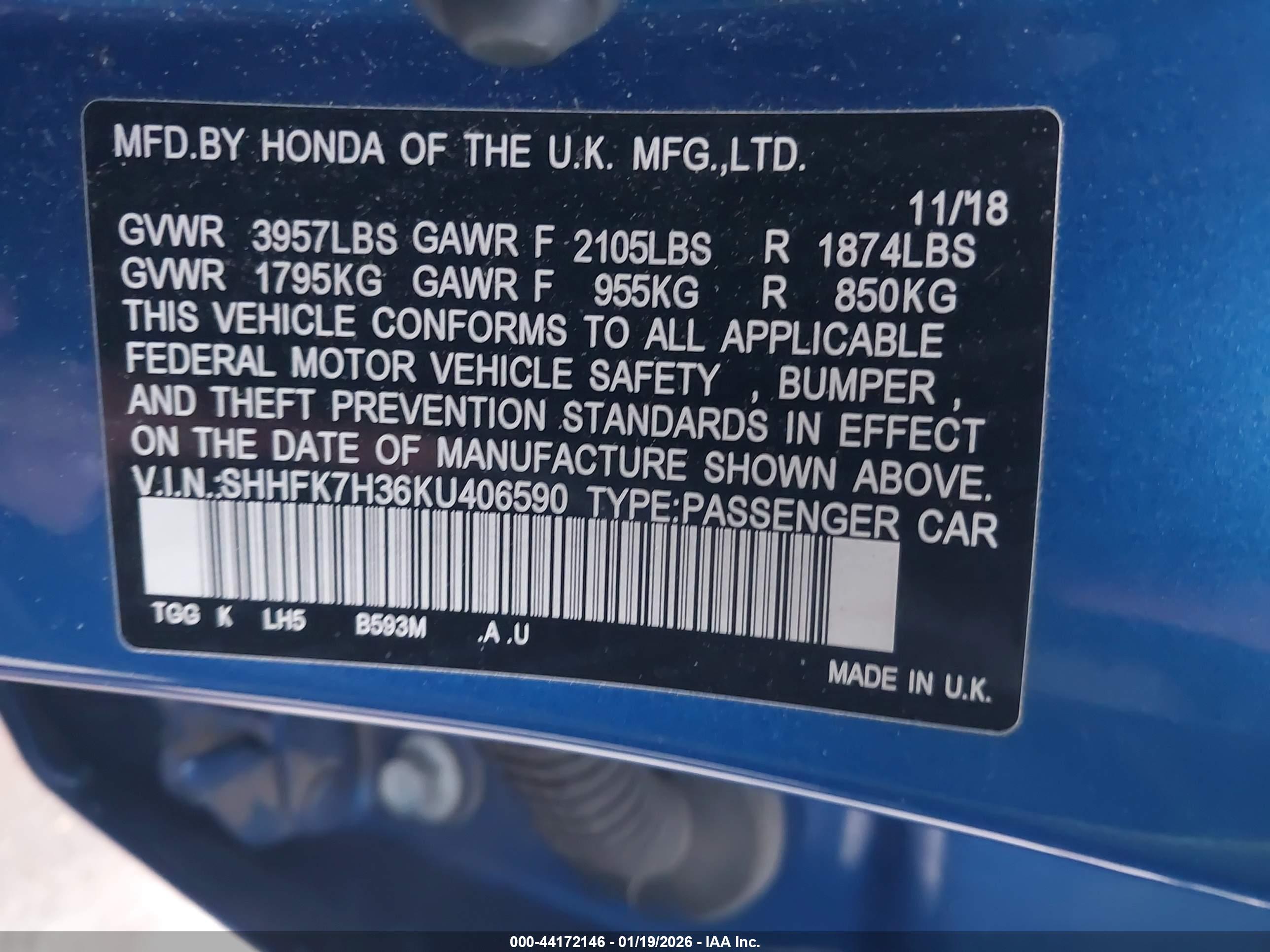 HONDA CIVIC image 9