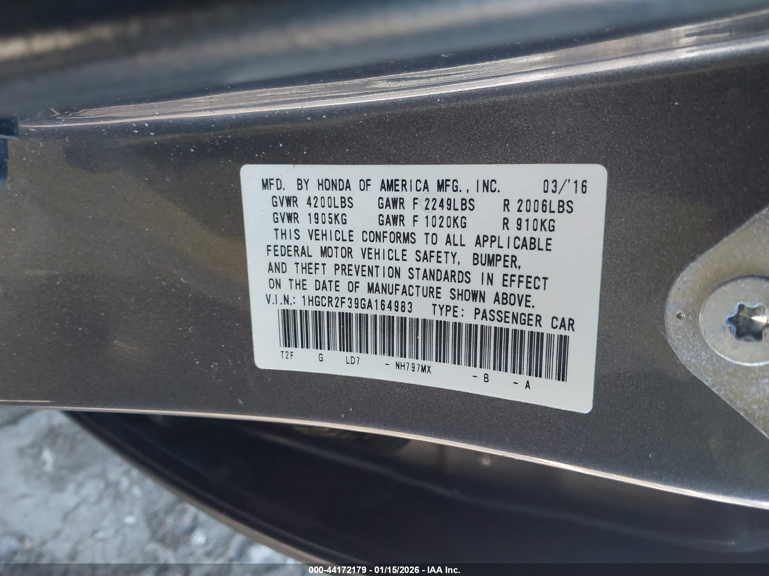 HONDA ACCORD image 9