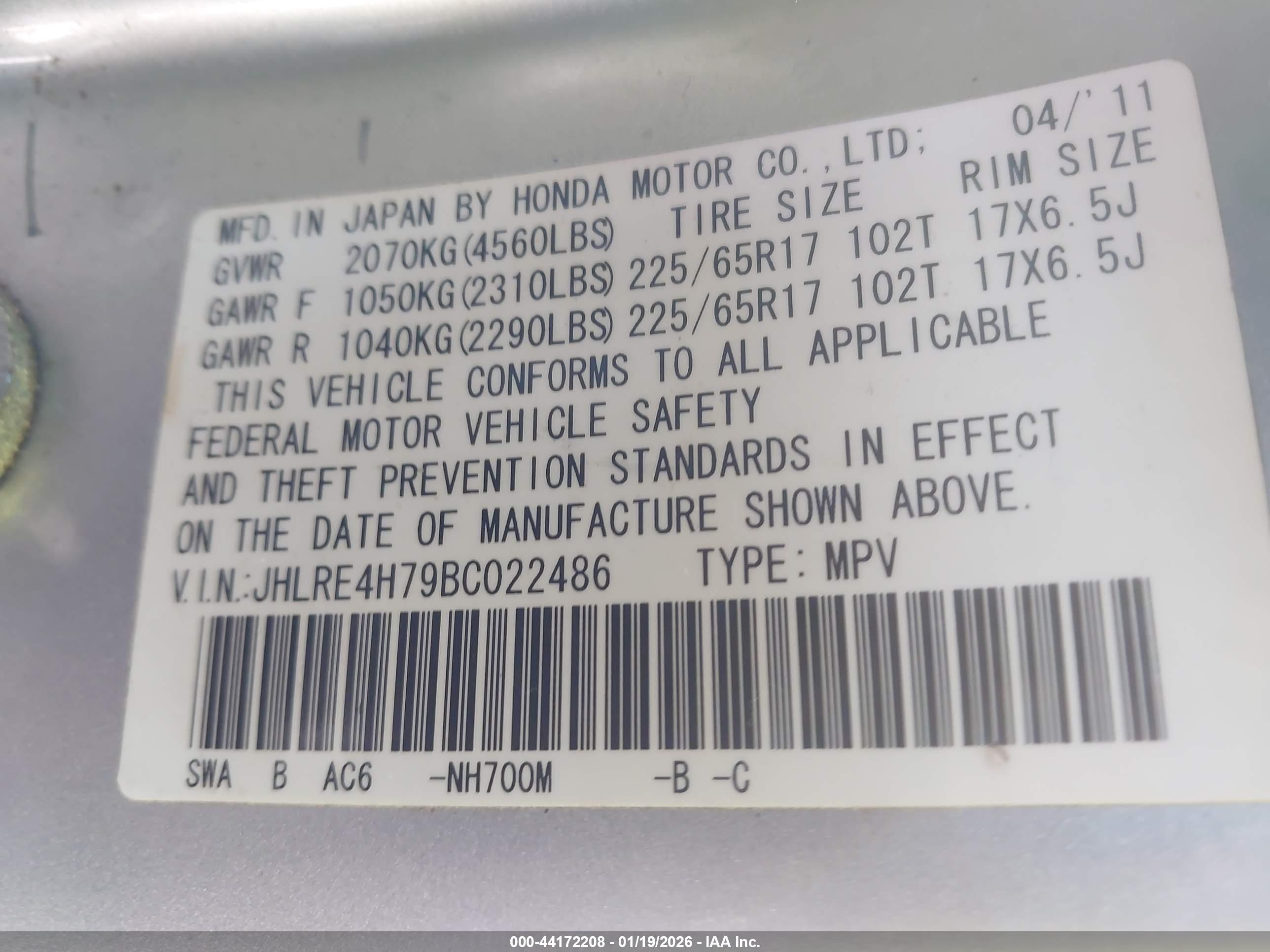 HONDA CR-V image 9