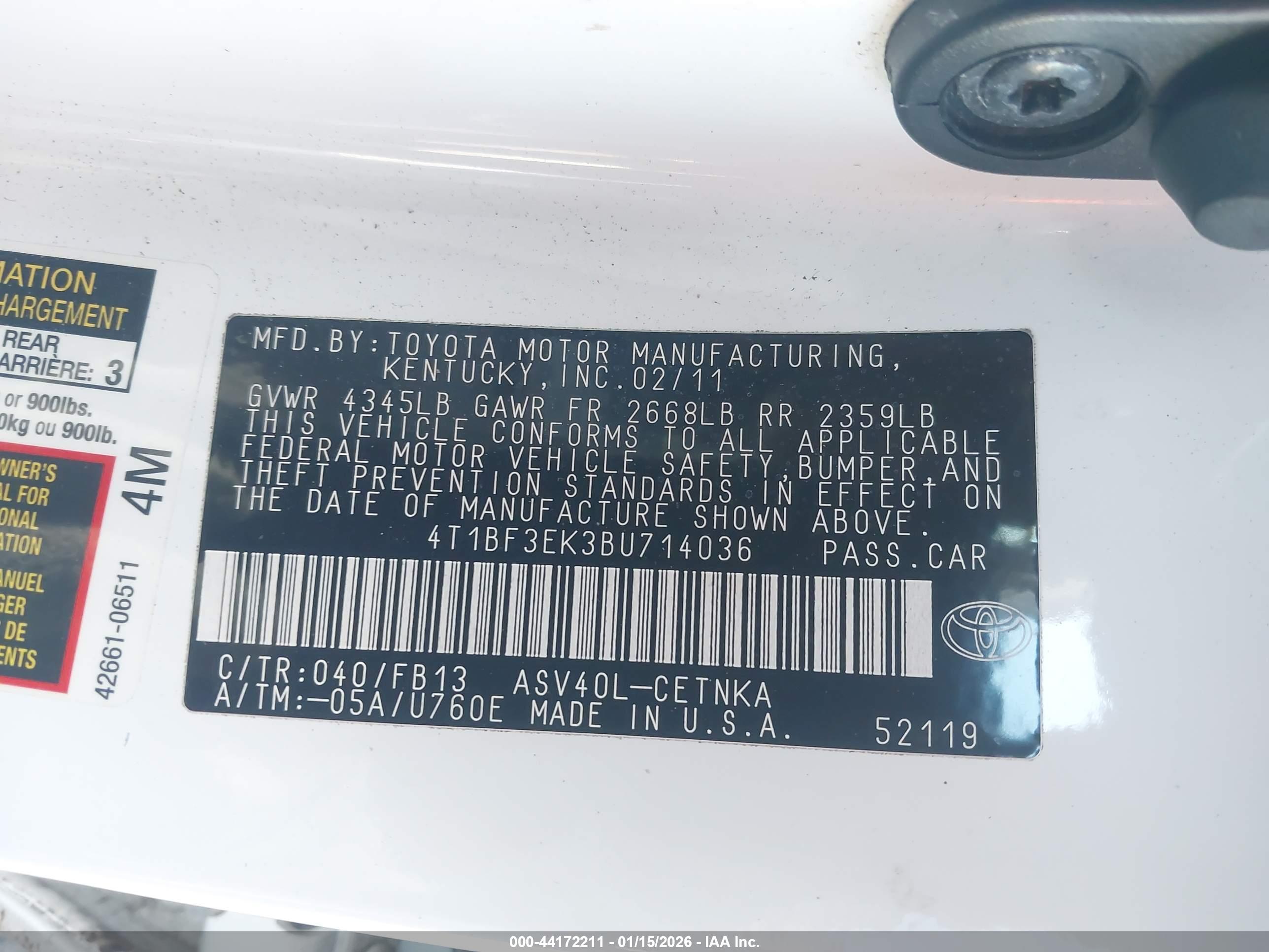 TOYOTA CAMRY image 9