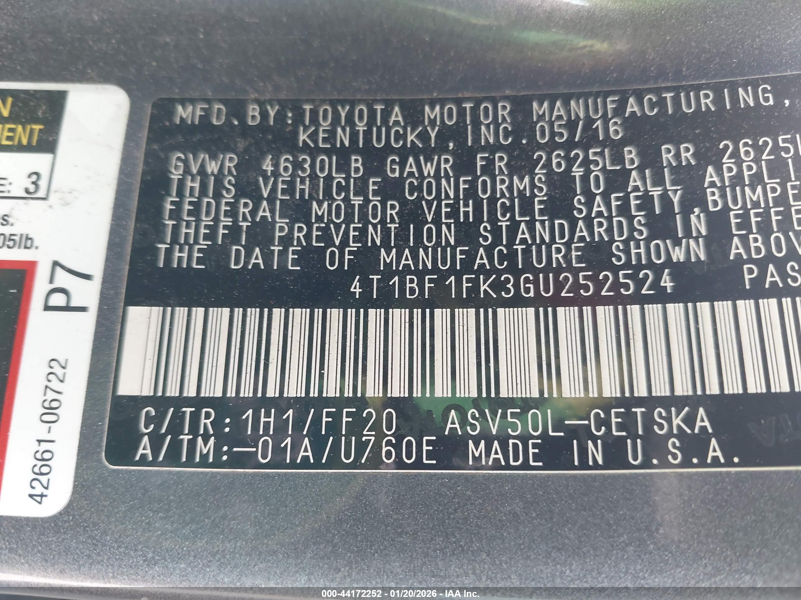 TOYOTA CAMRY image 9