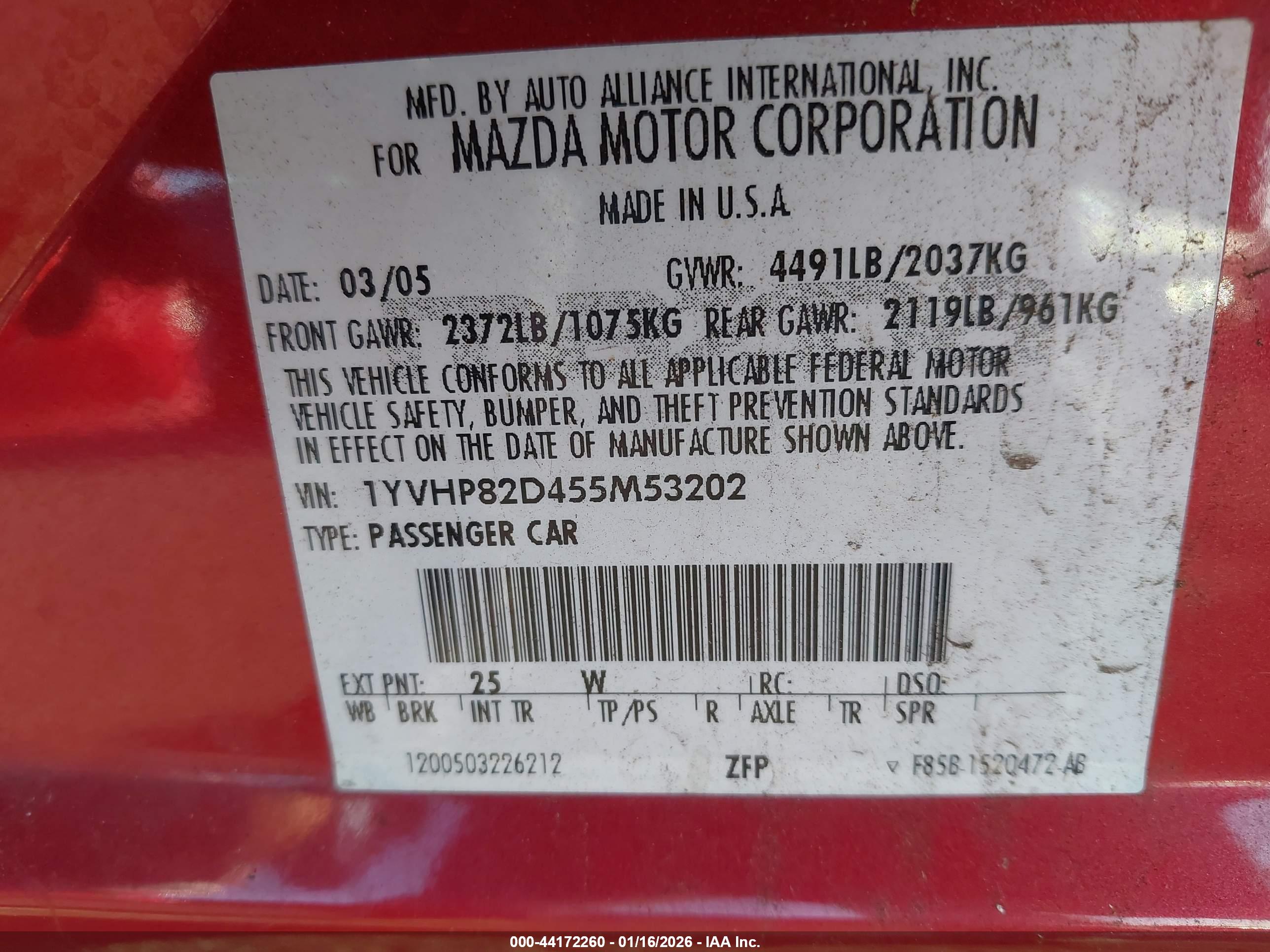 MAZDA MAZDA6 image 9