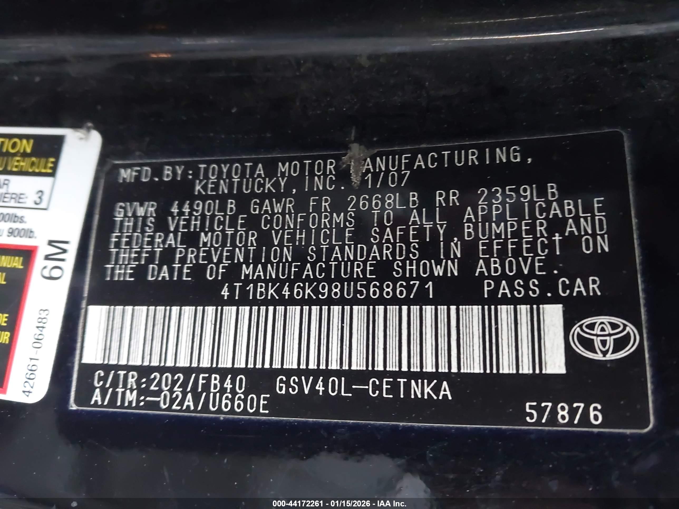 TOYOTA CAMRY image 9