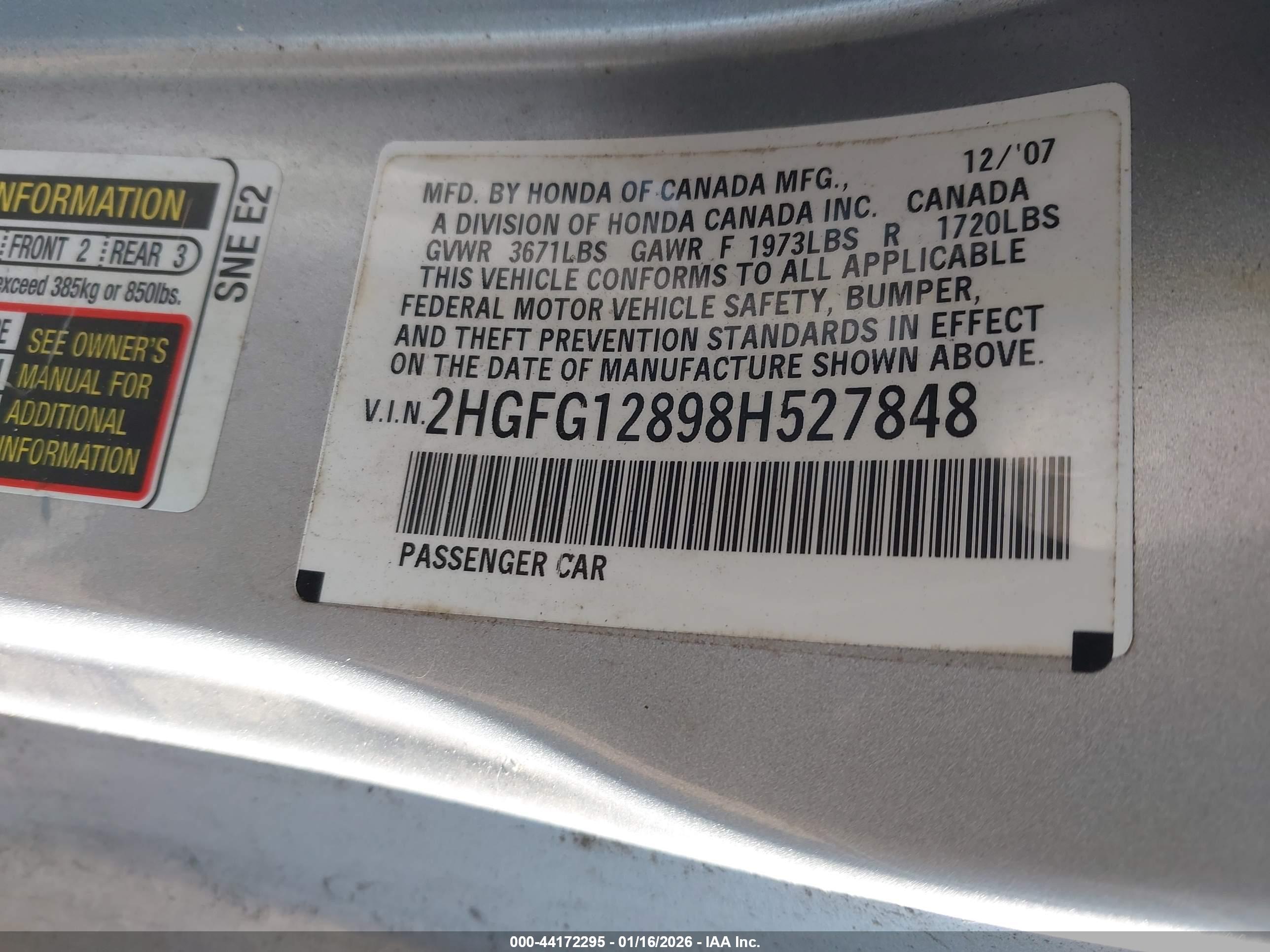 HONDA CIVIC image 9