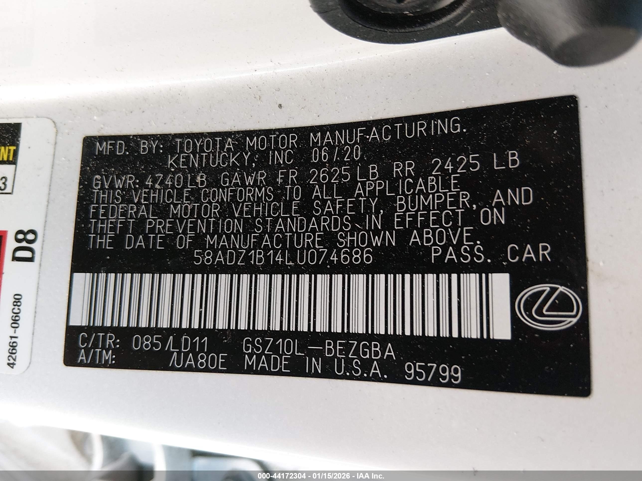 LEXUS ES image 9