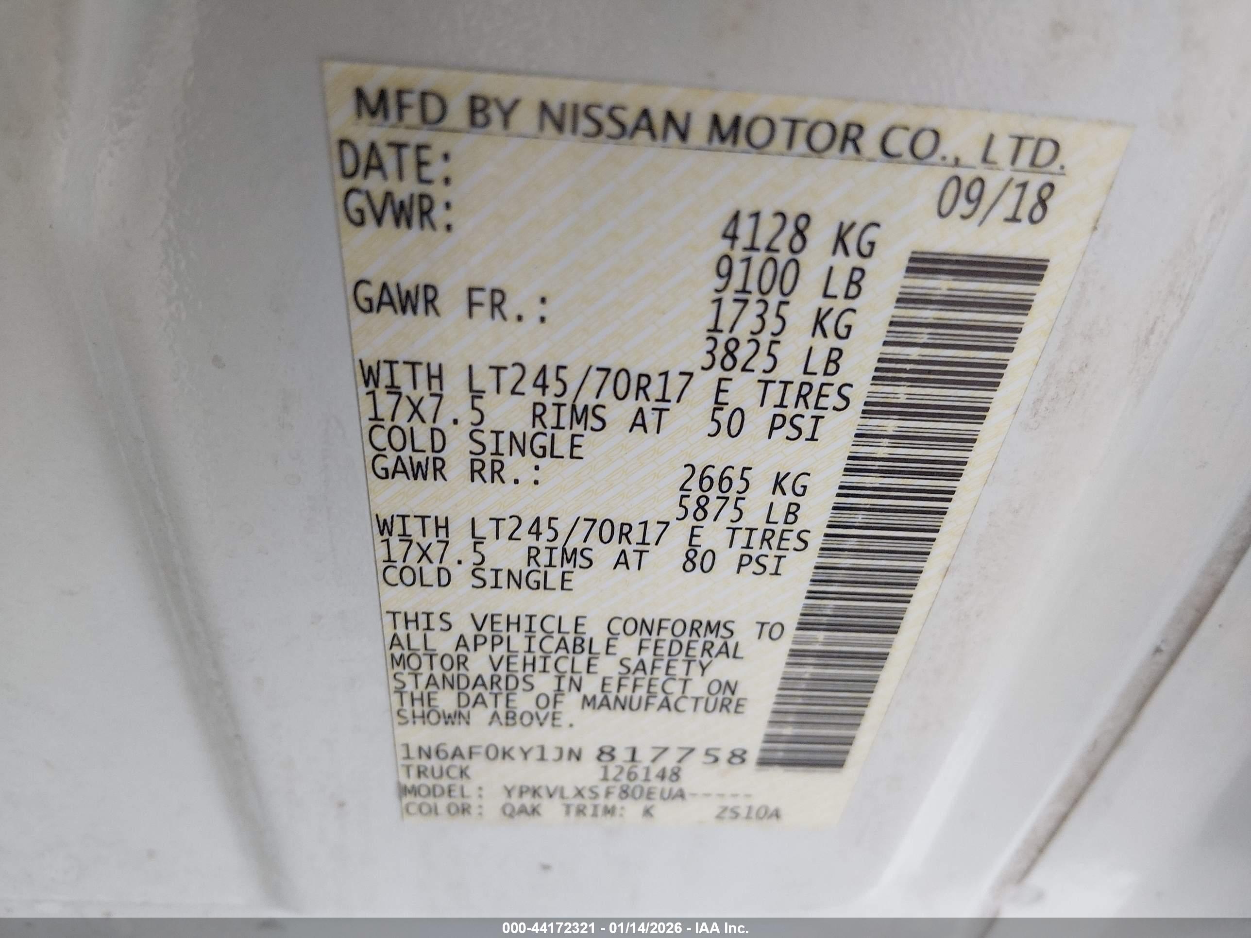 NISSAN NV image 9