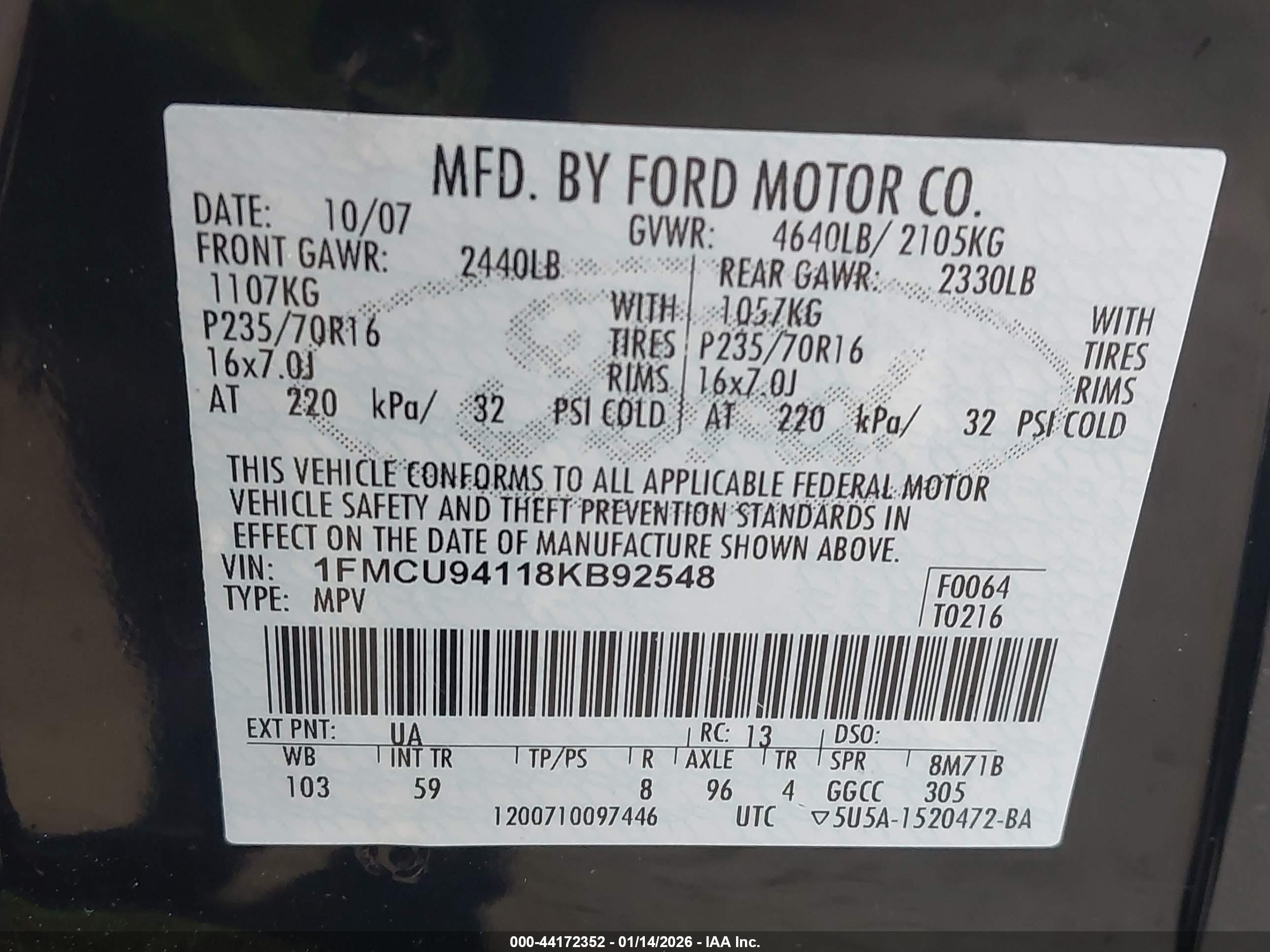 FORD ESCAPE image 9