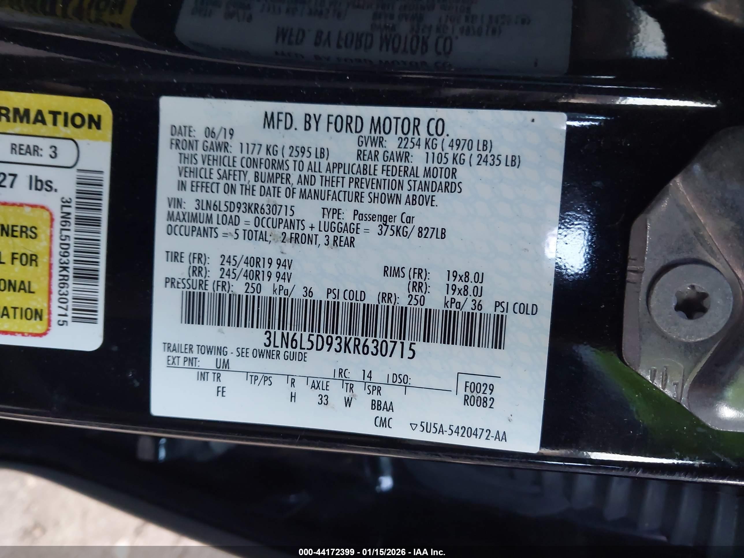 LINCOLN MKZ image 9