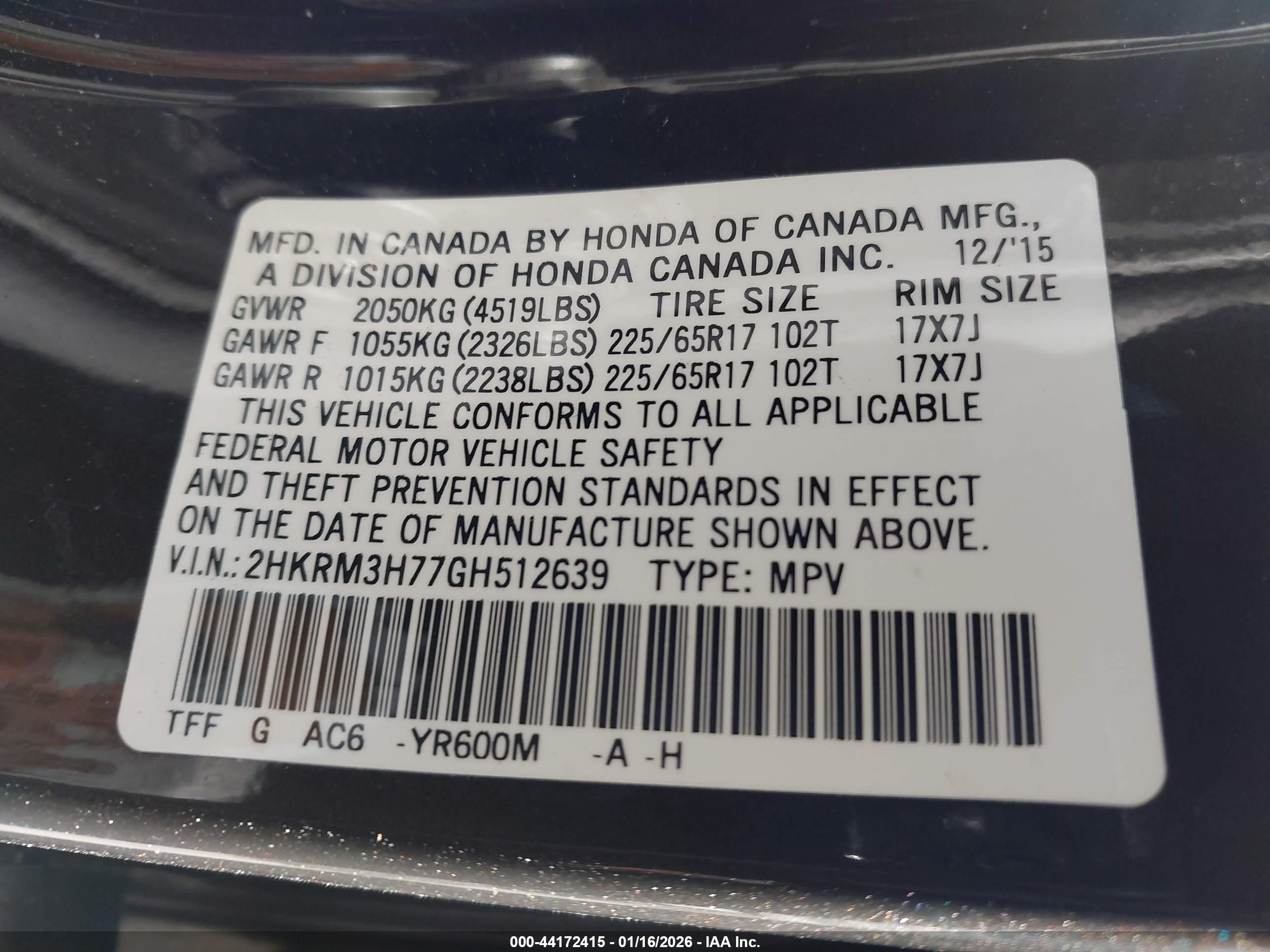 HONDA CR-V image 9