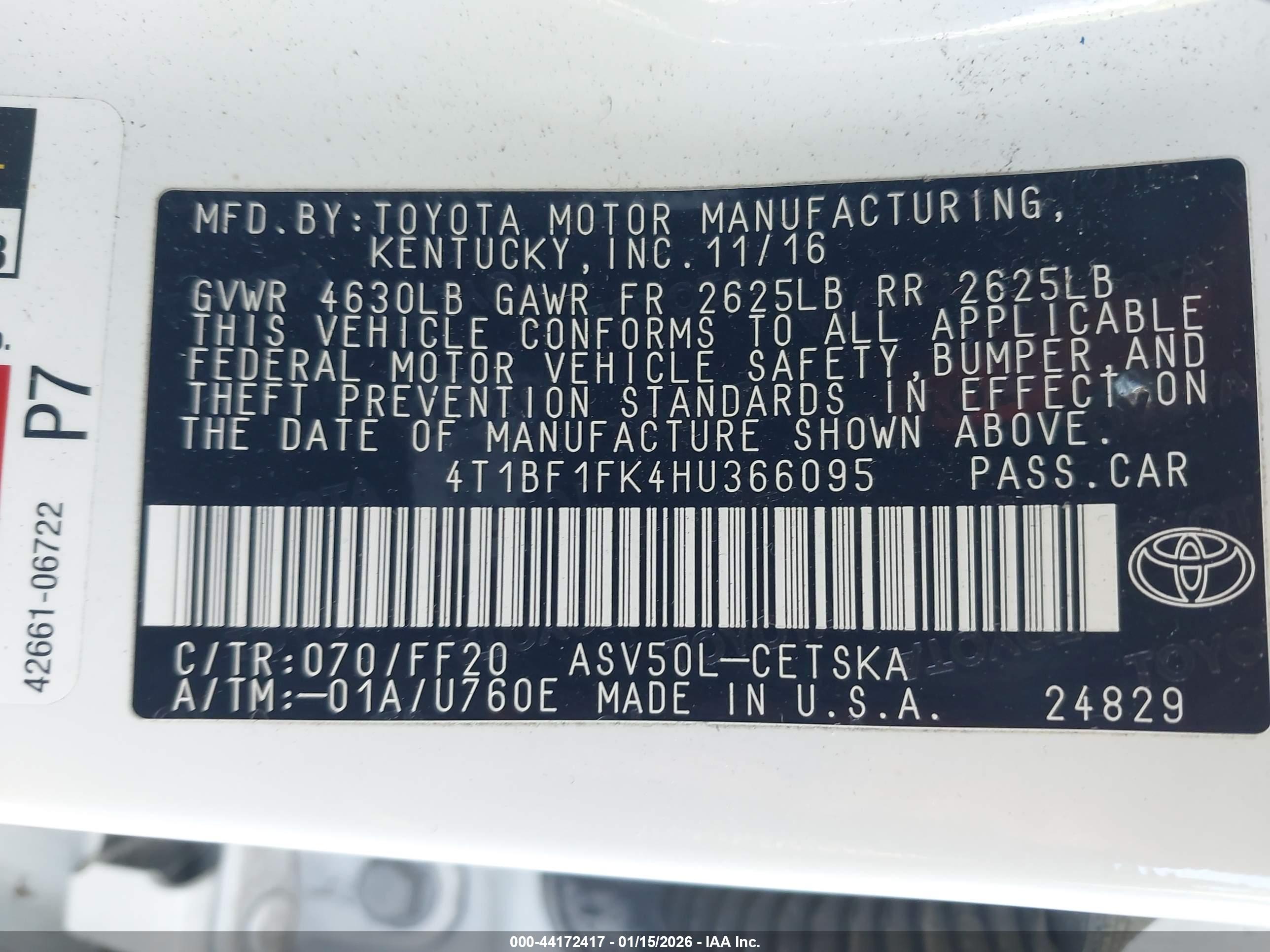 TOYOTA CAMRY image 9