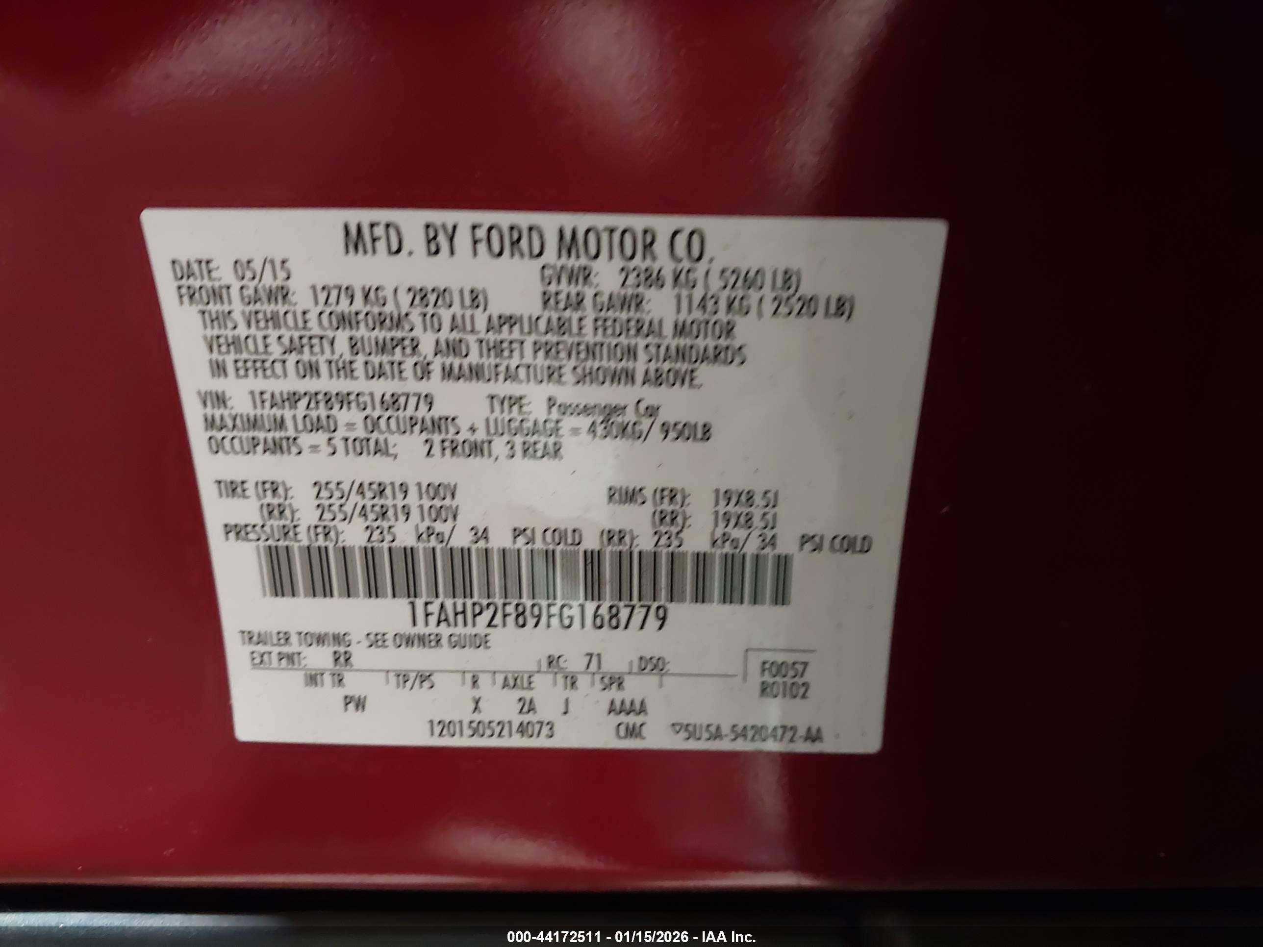 FORD TAURUS image 9