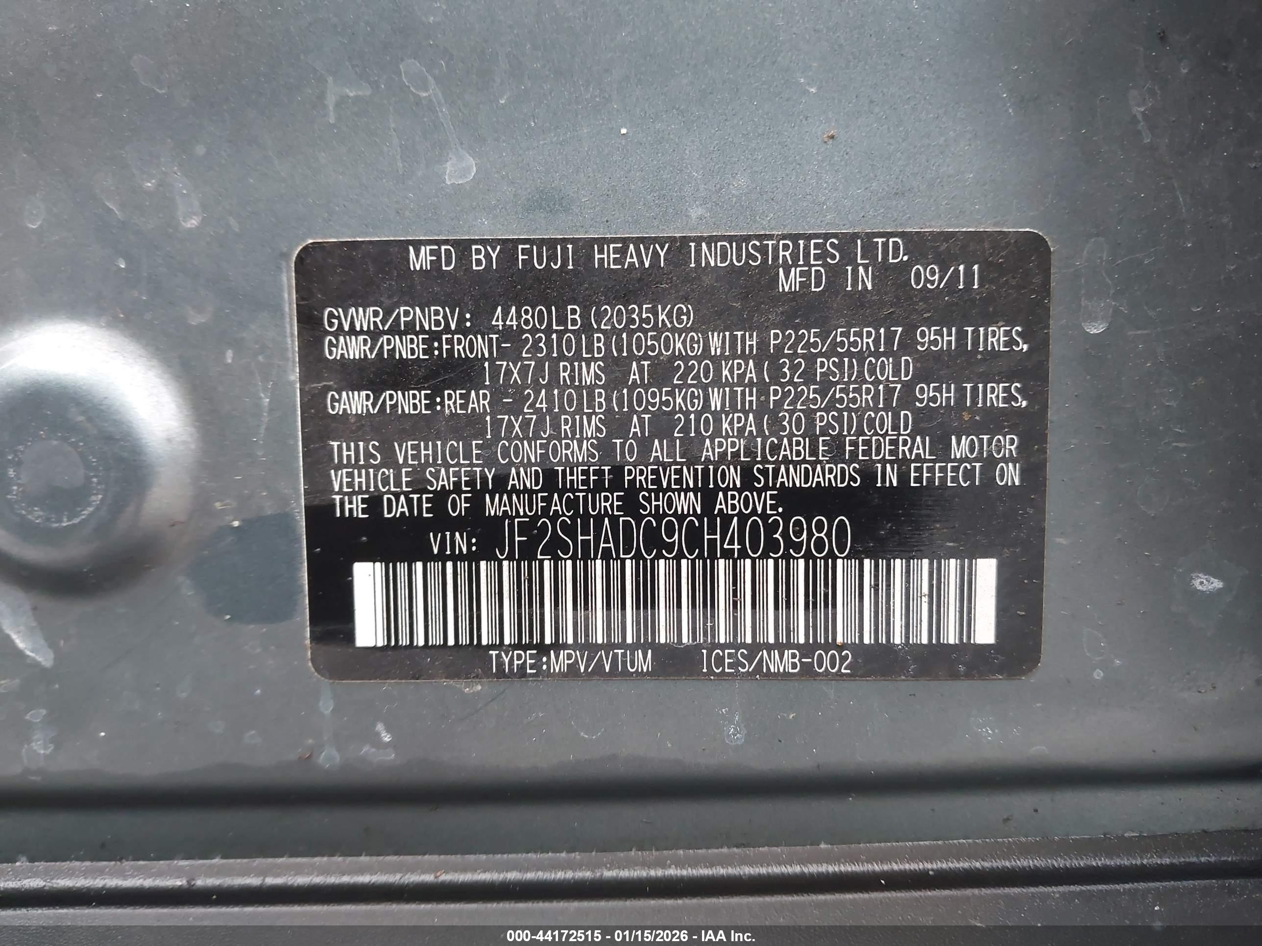 SUBARU FORESTER image 9