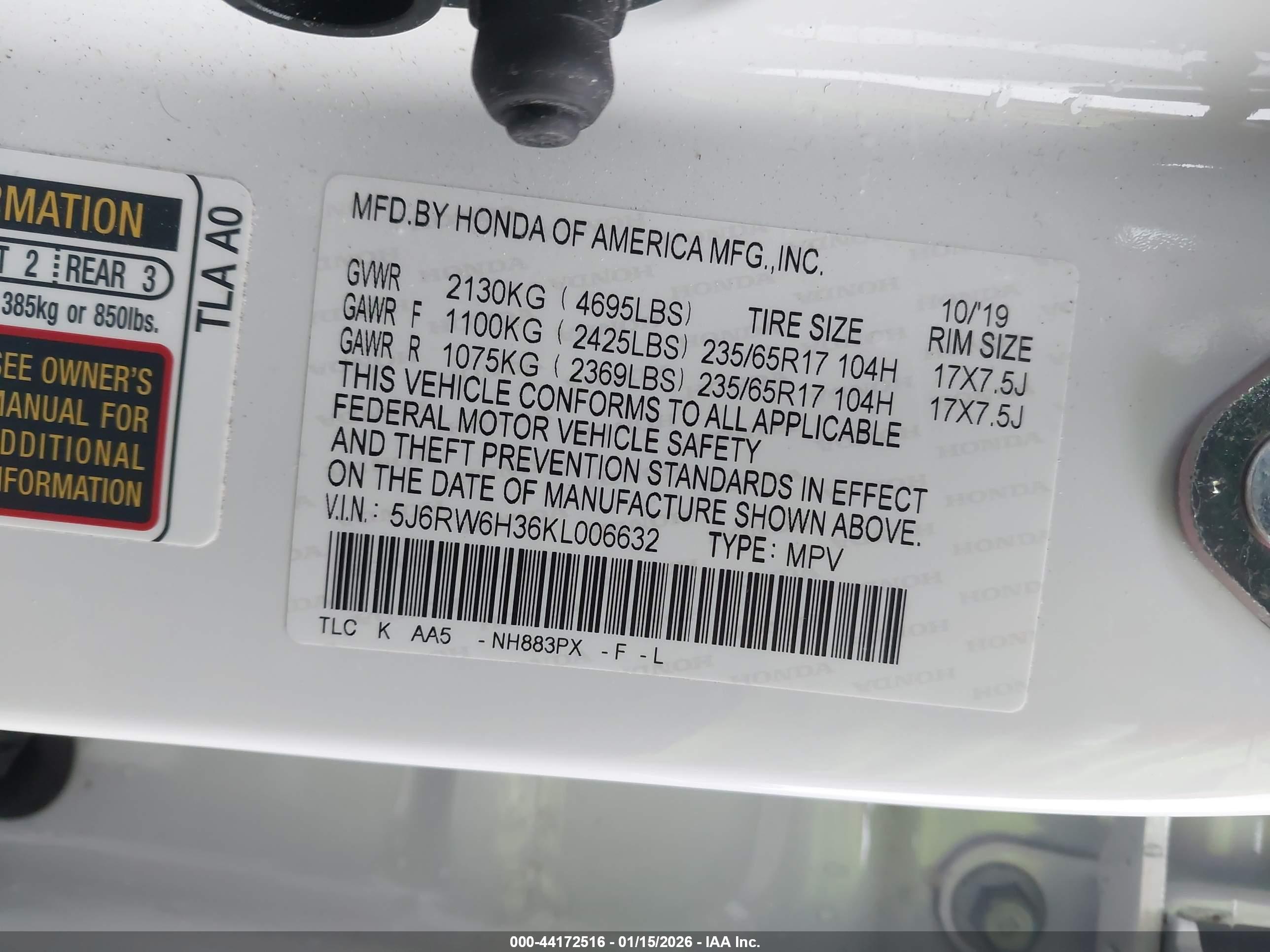 HONDA CR-V image 9