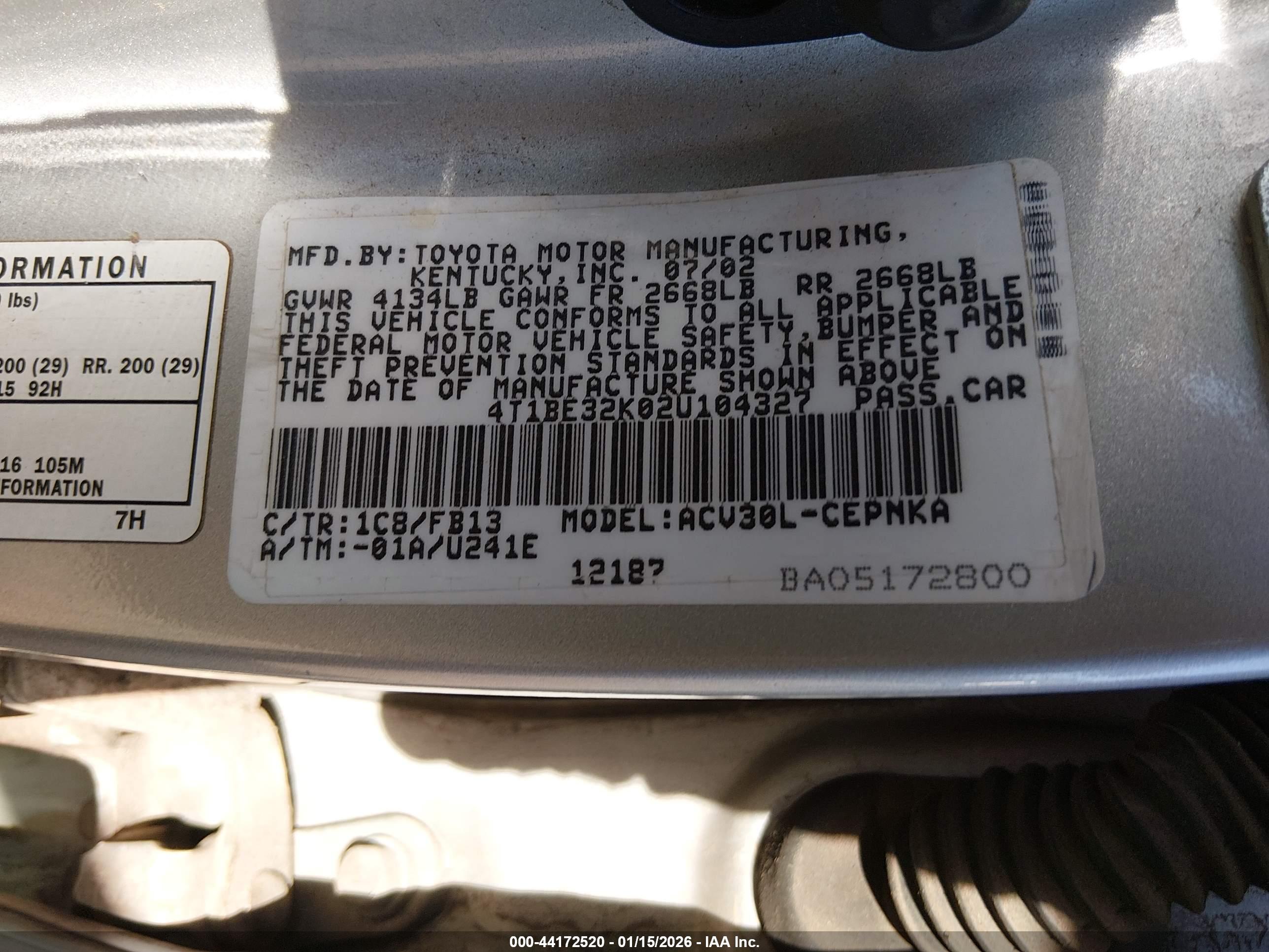 TOYOTA CAMRY image 9