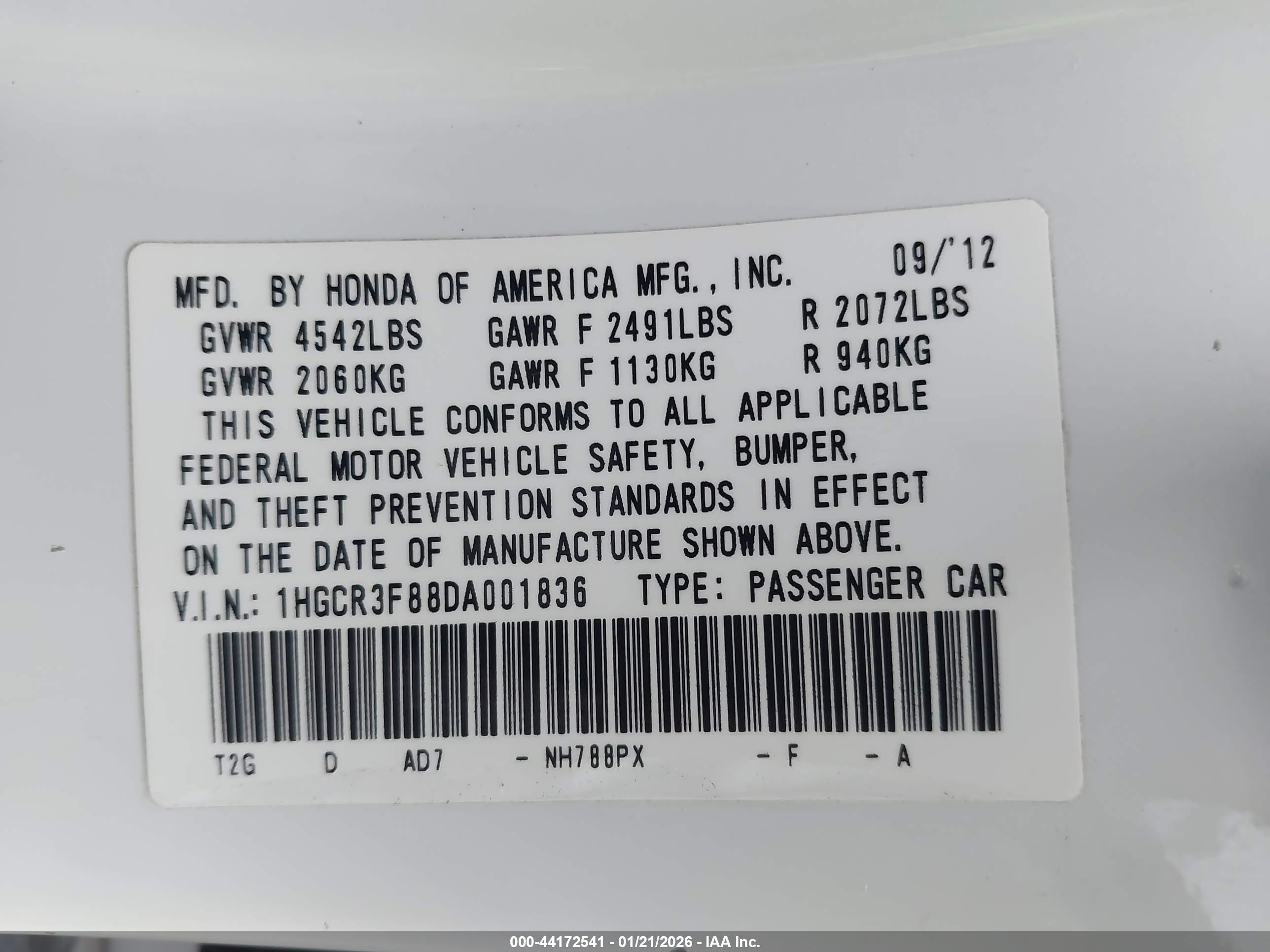 HONDA ACCORD image 9