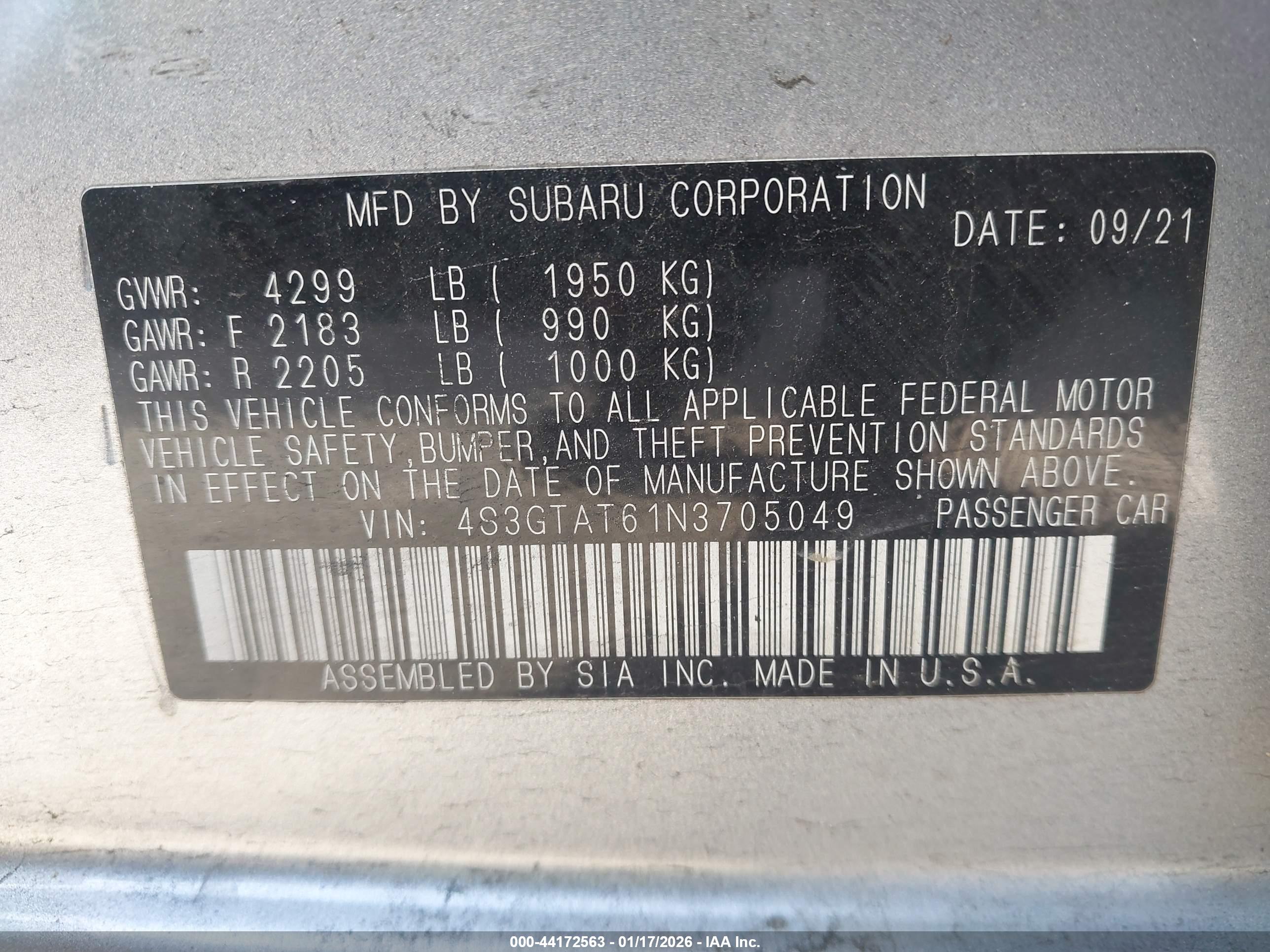 SUBARU IMPREZA image 9