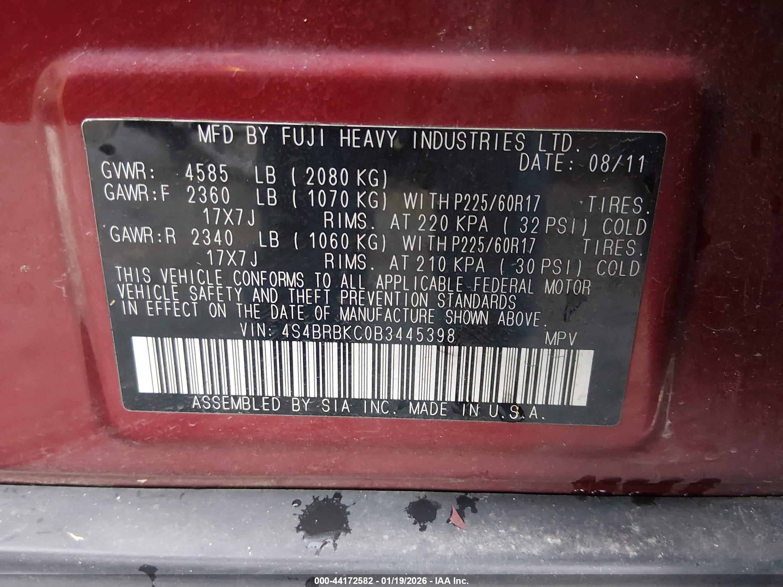 SUBARU OUTBACK image 9