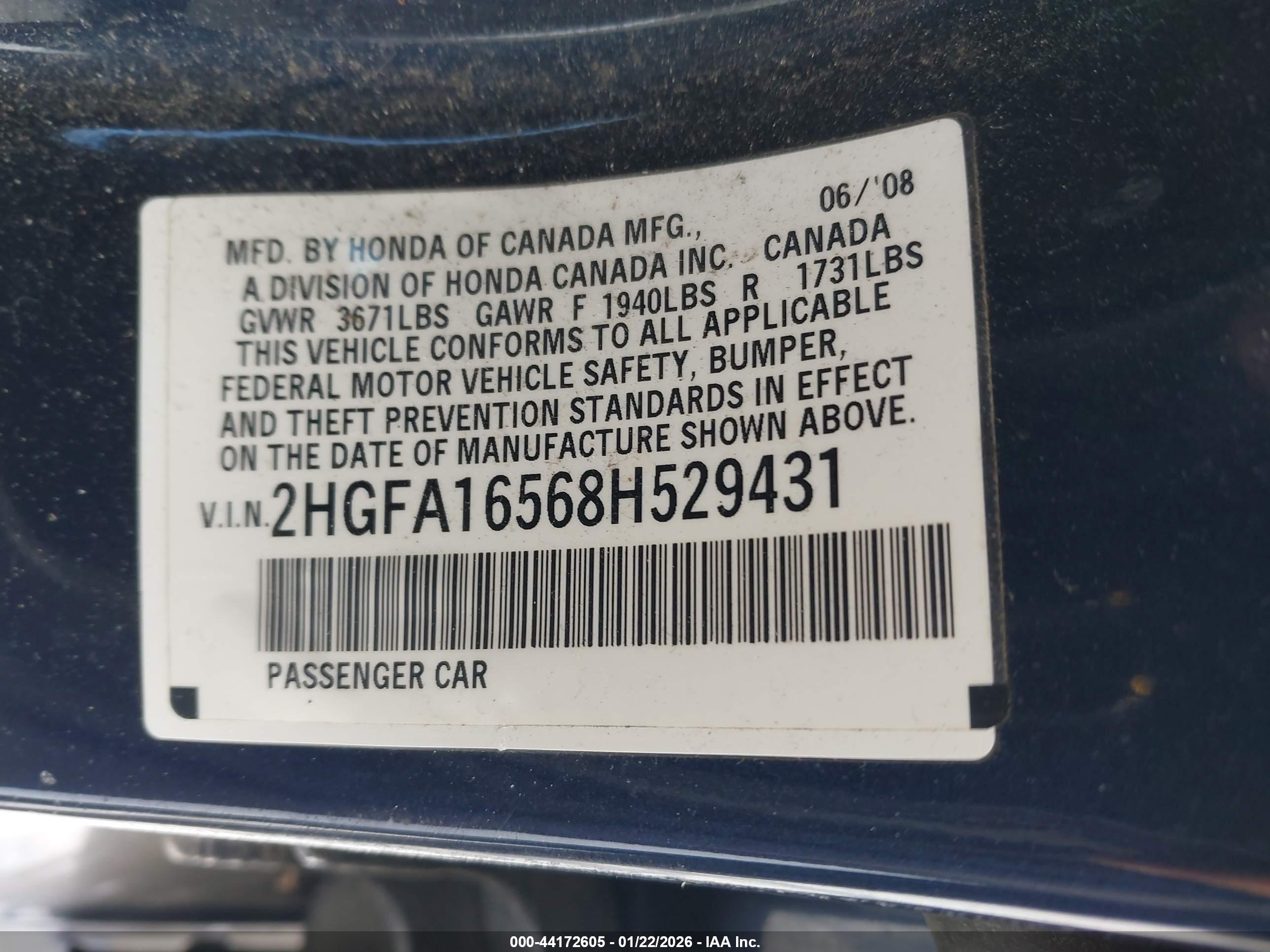 HONDA CIVIC image 9