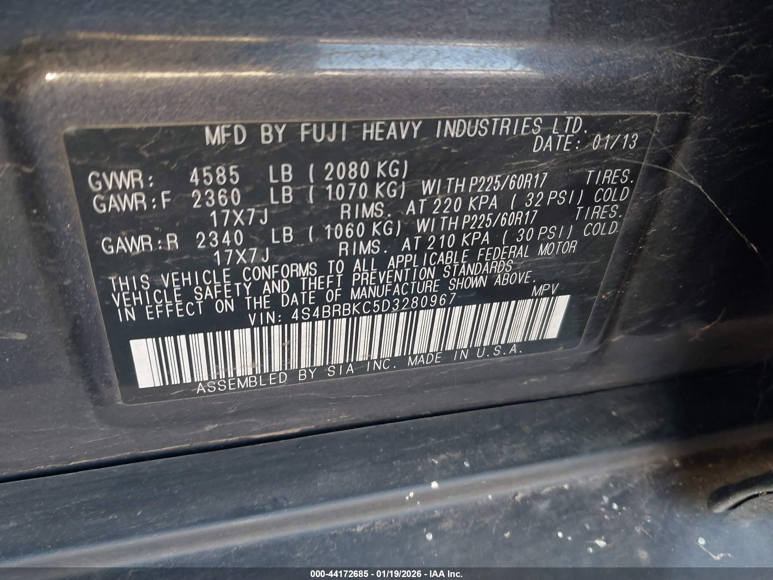 SUBARU OUTBACK image 9