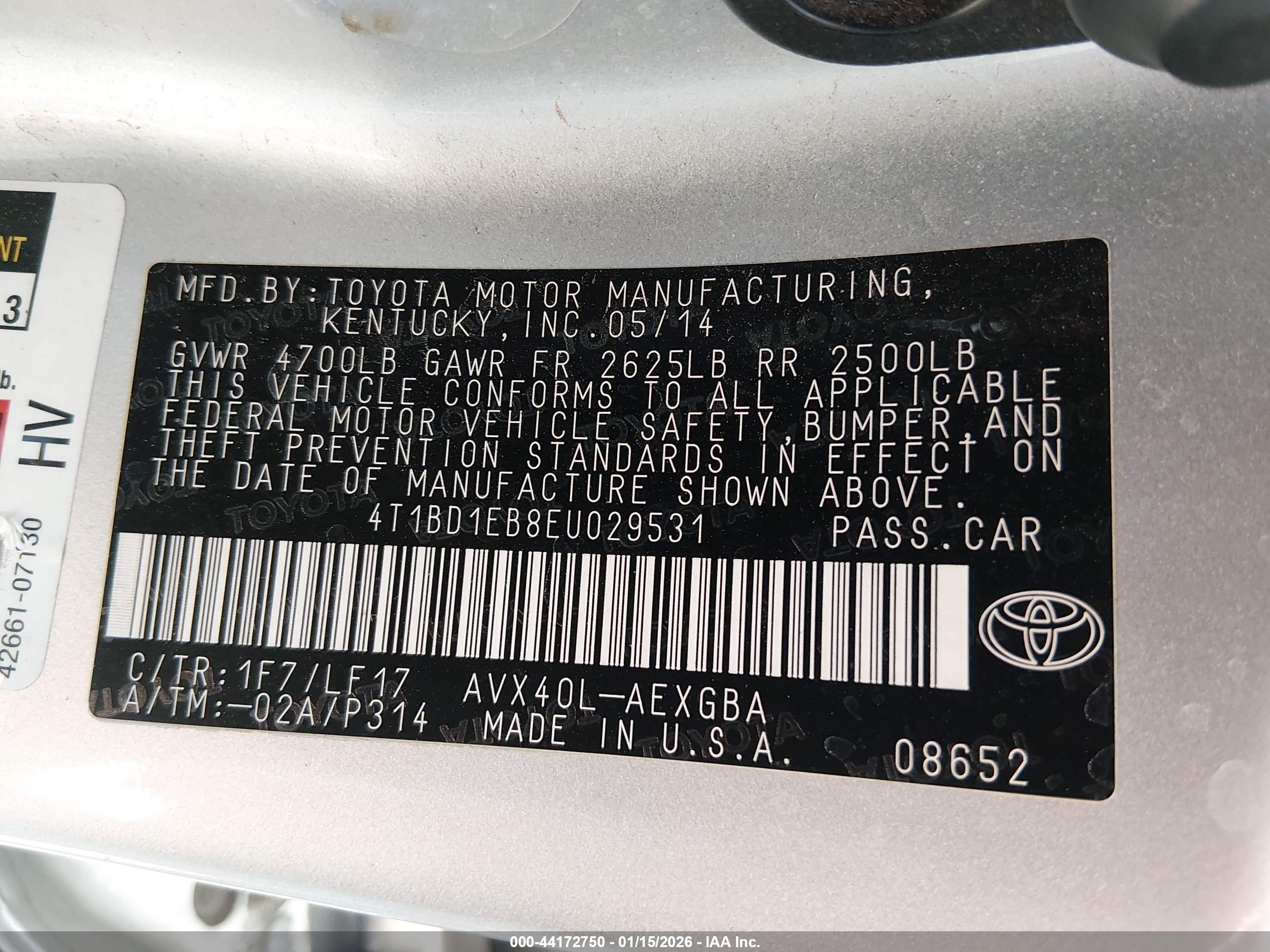 TOYOTA AVALON image 9
