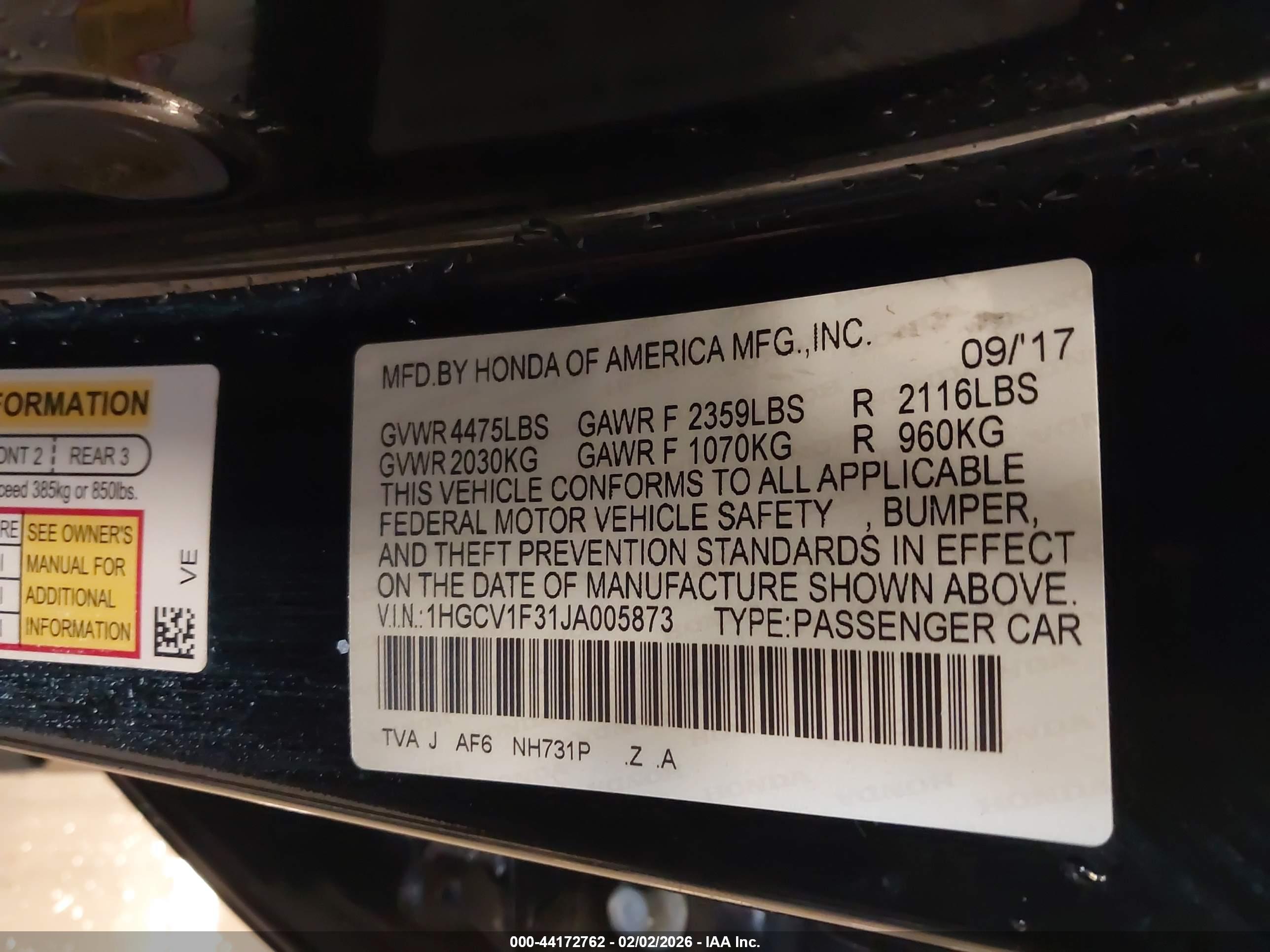 HONDA ACCORD image 9
